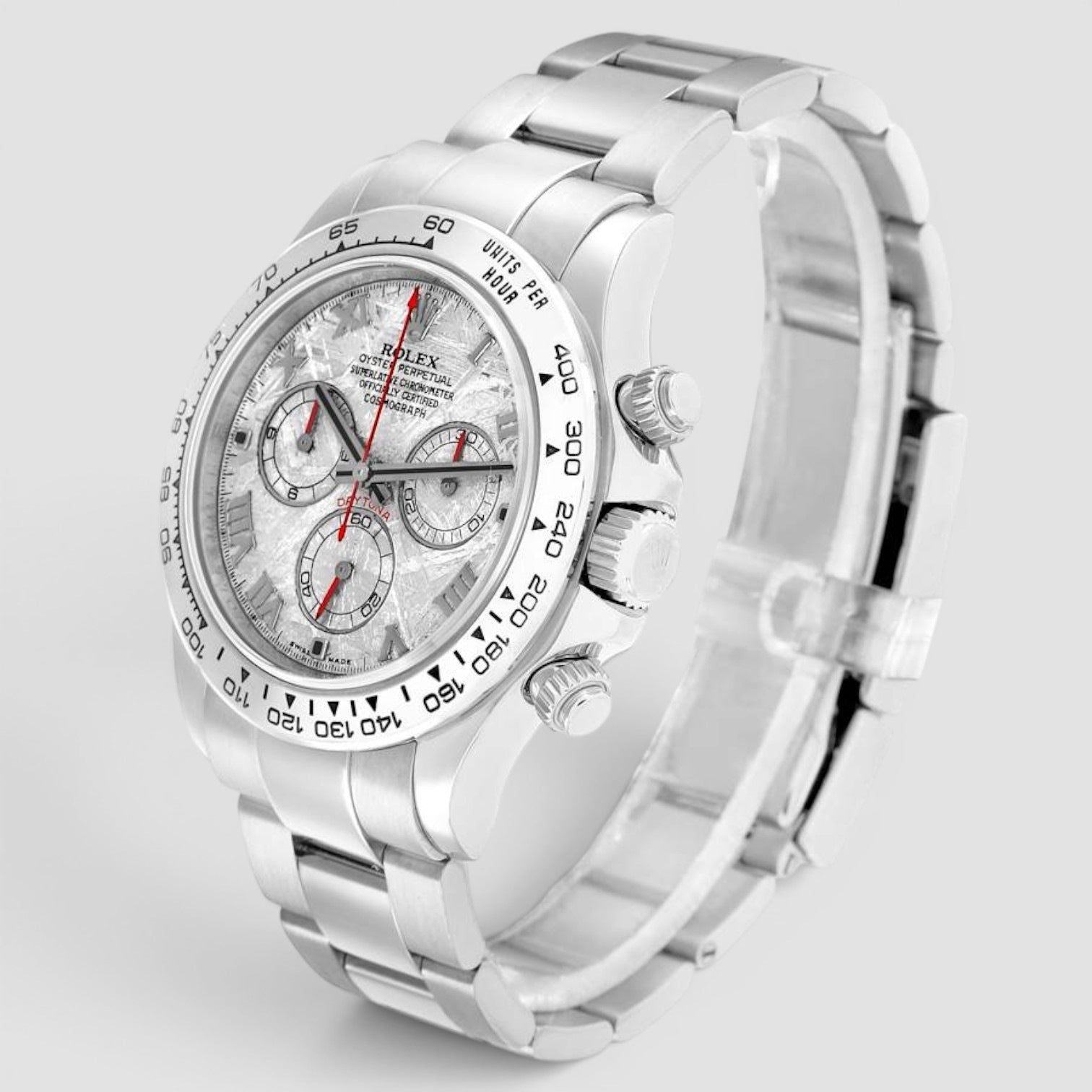 Daytona 40mm 18k White Gold Meteorite Dial