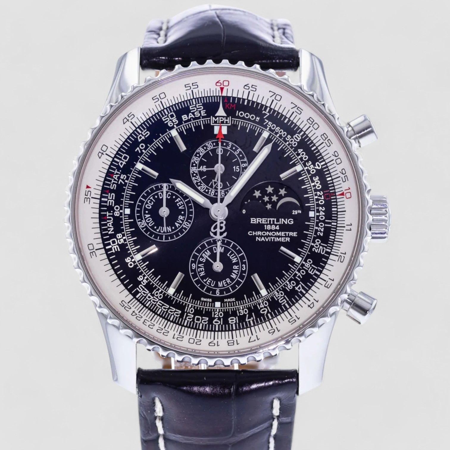 Navitimer 1461 Chronograph Automatic Black Dial Men's Watch