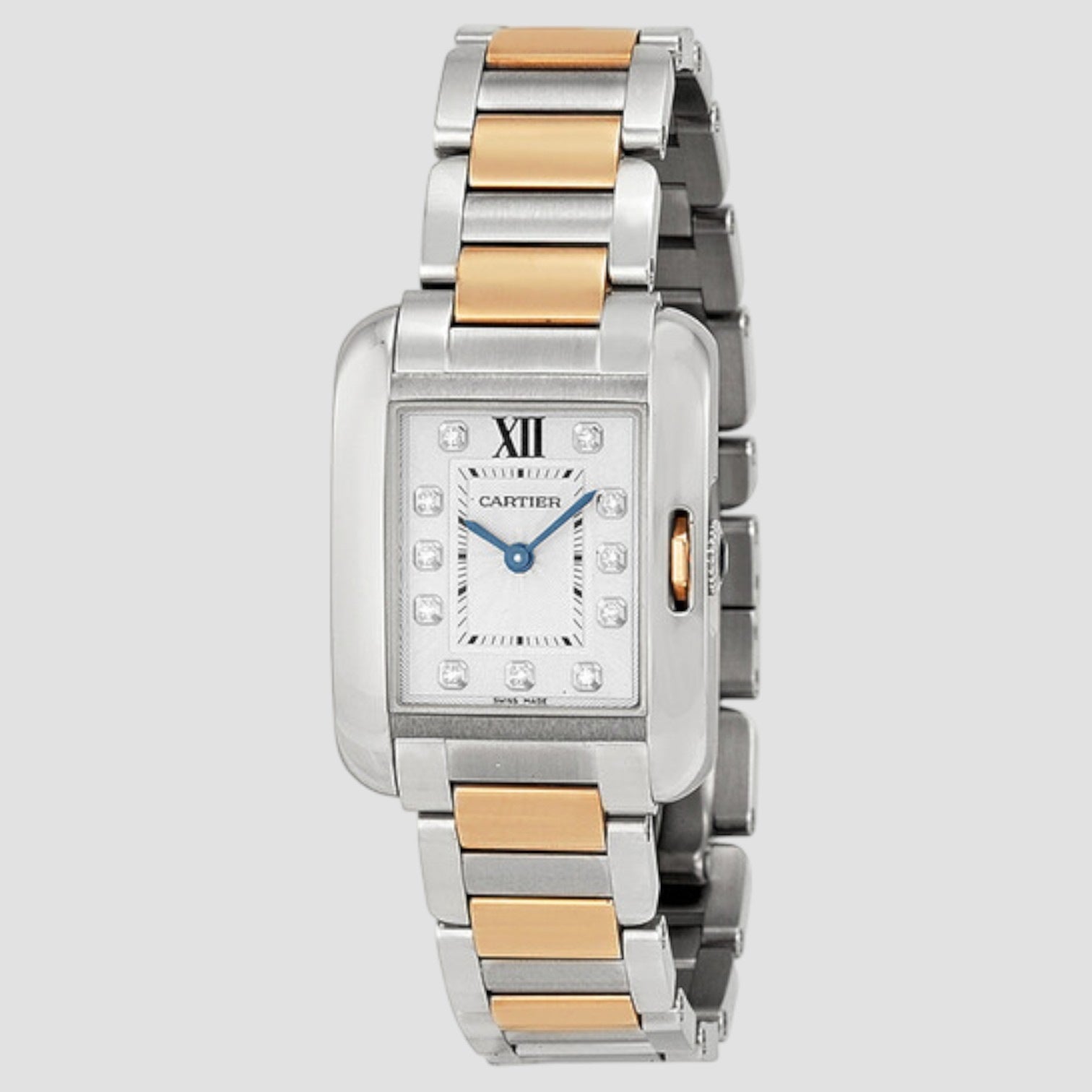 Tank Anglaise Small Diamond Dial 18K / SS