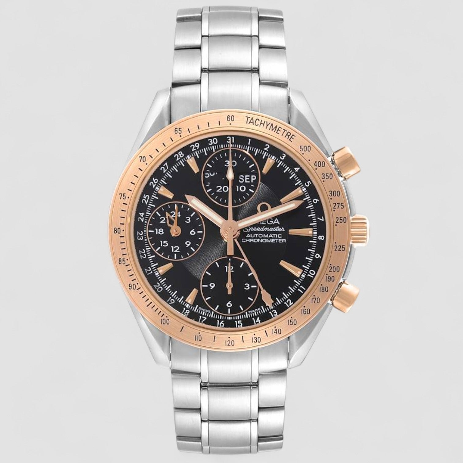 Speedmaster Day-Date 40 Steel Rose Gold Watch