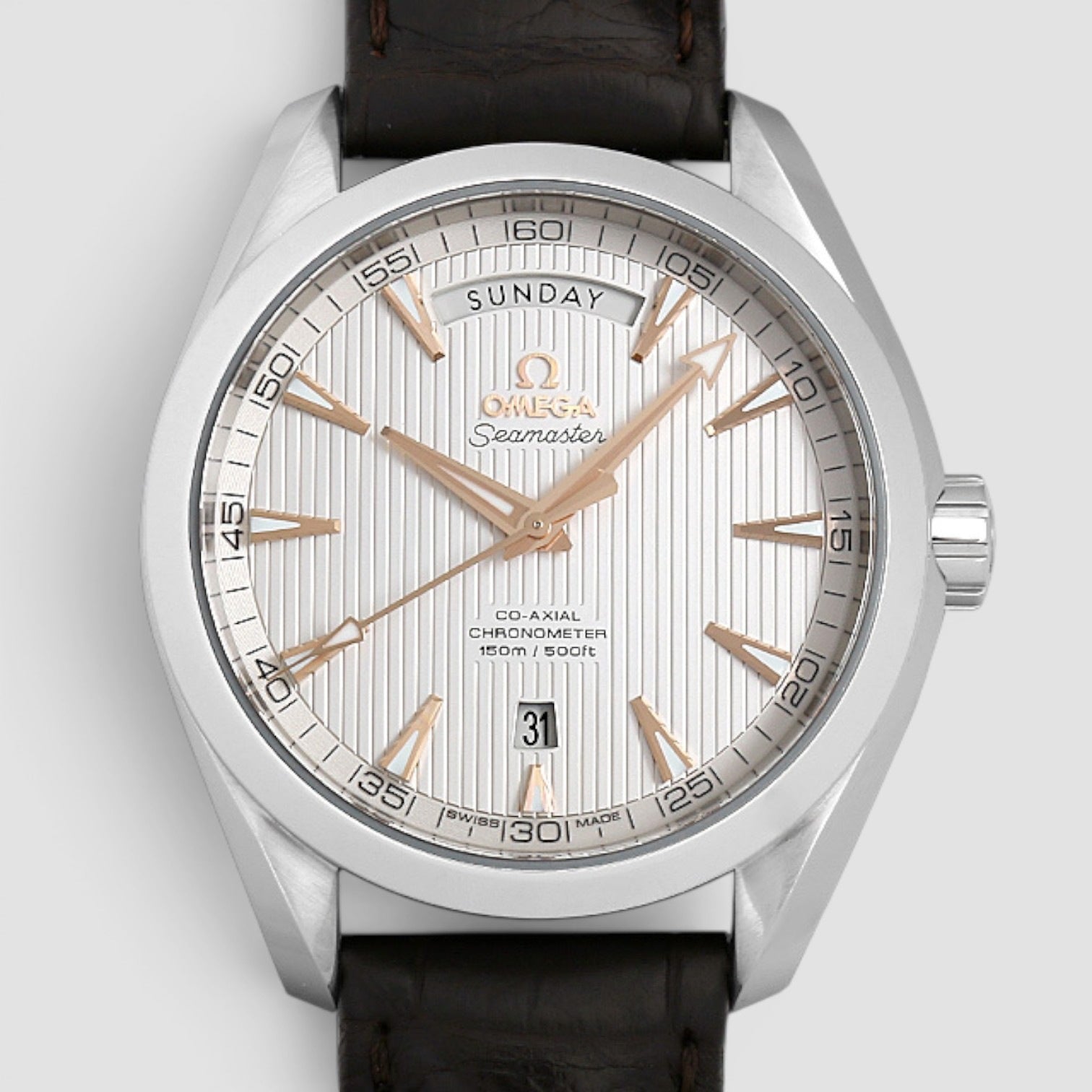 Seamaster Aqua Terra Day-Date 41.5mm Steel Silver Dial