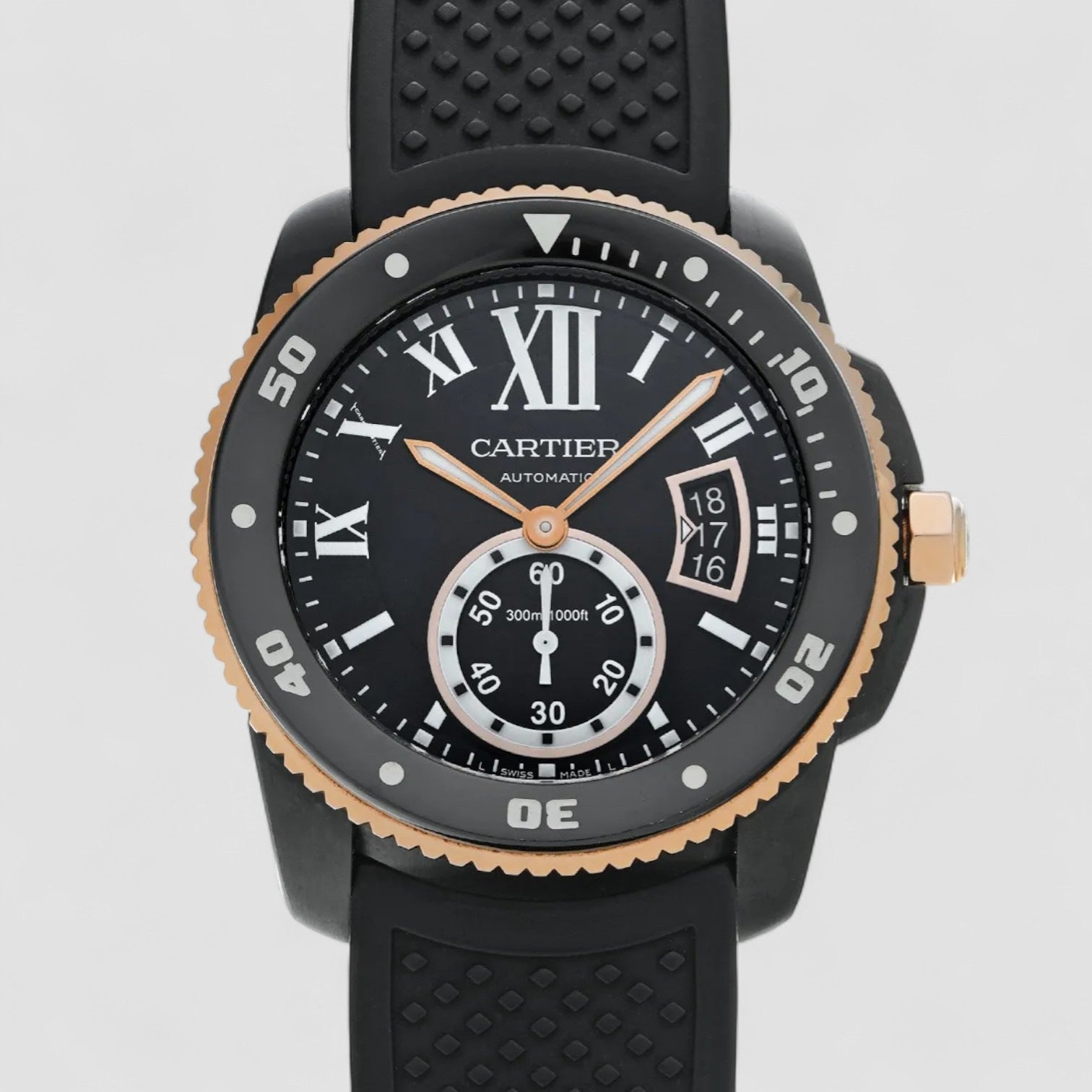 Calibre De Cartier Diver Automatic SS / 18K Rose Gold