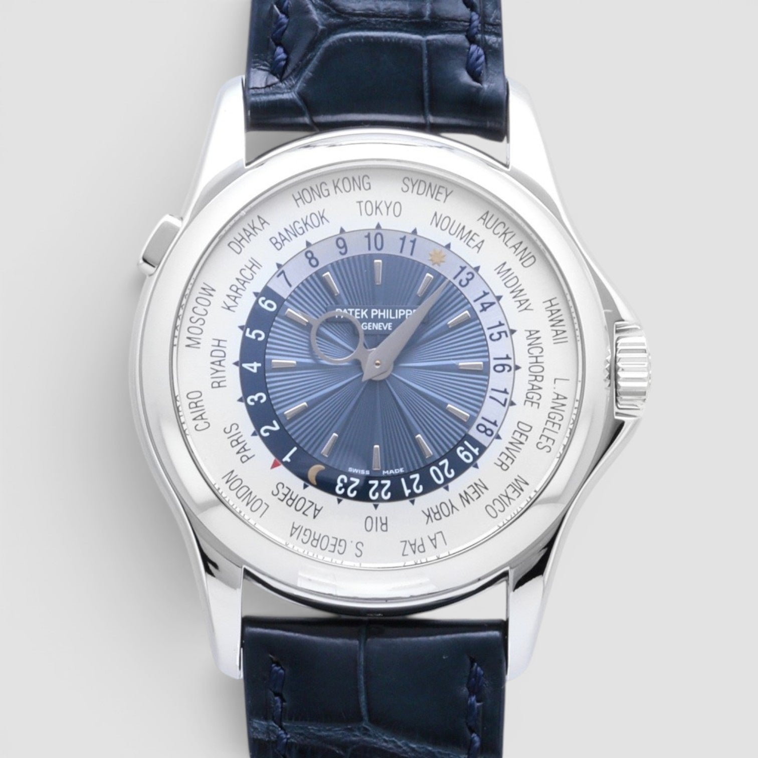 Complications World Time 39.5mm Platinum Blue Dial