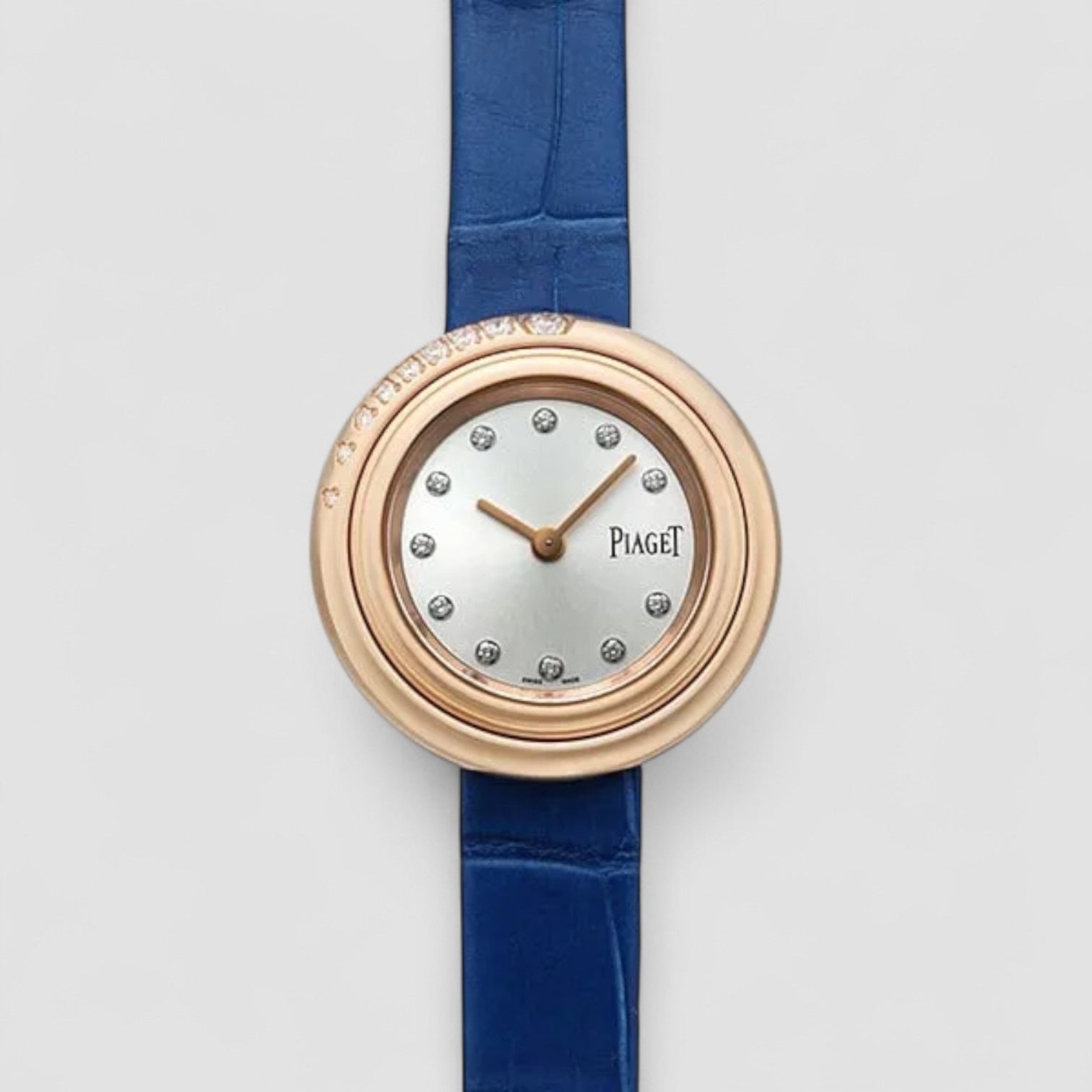 Possession 29mm Quartz Silver Diamond Dial 18K Rose Gold