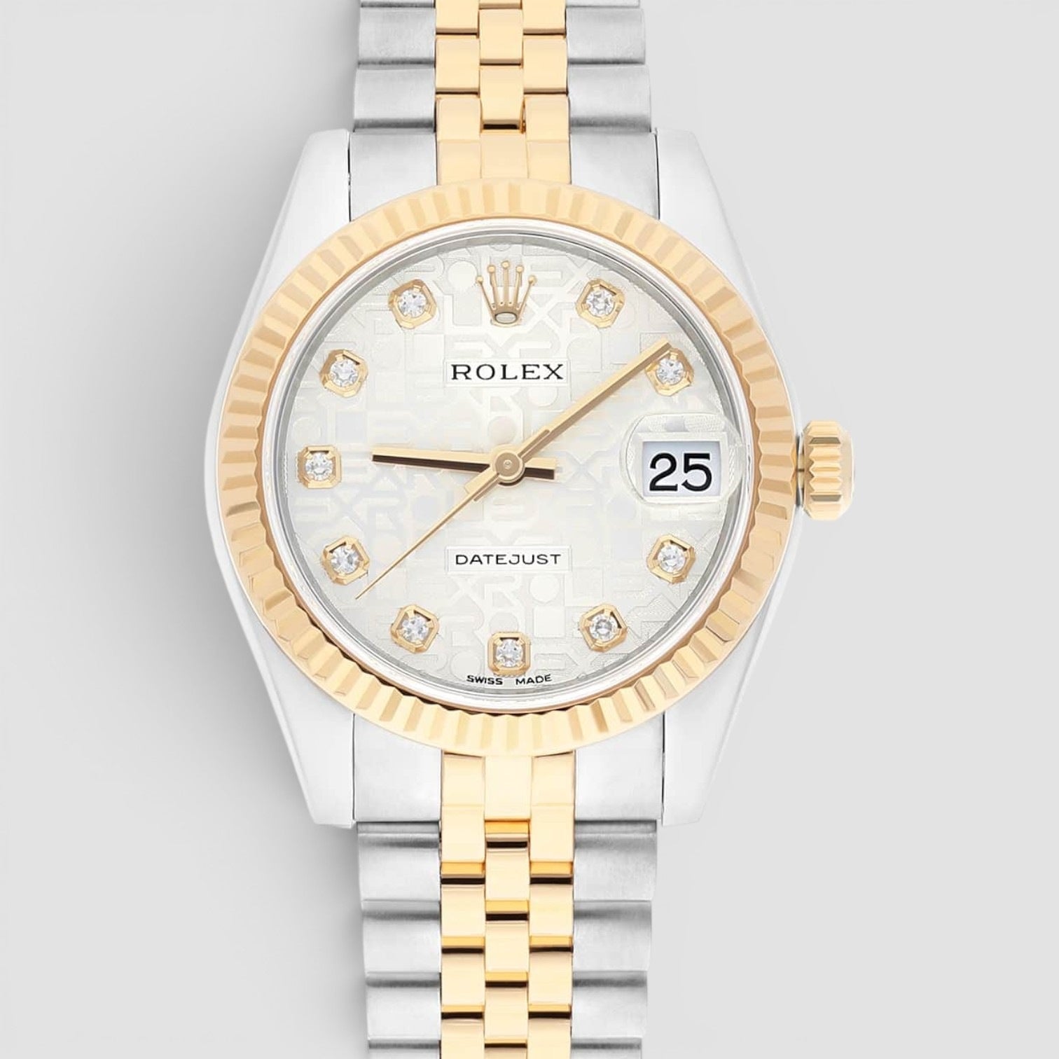 Datejust 31 computer silver diamond dial jubilee