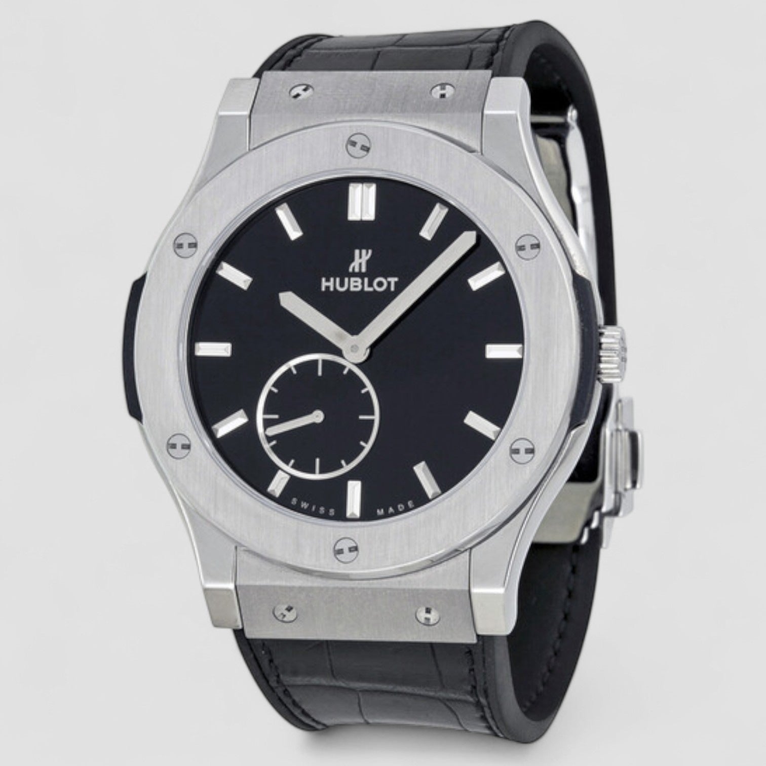 Classic Fusion Black Dial Titanium Men's Watch