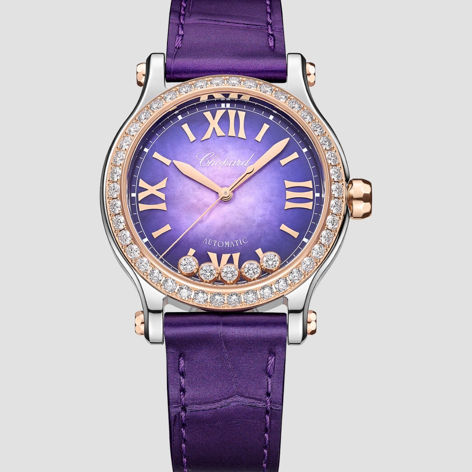 Happy Sport Diamonds 33 Steel/Rose Gold