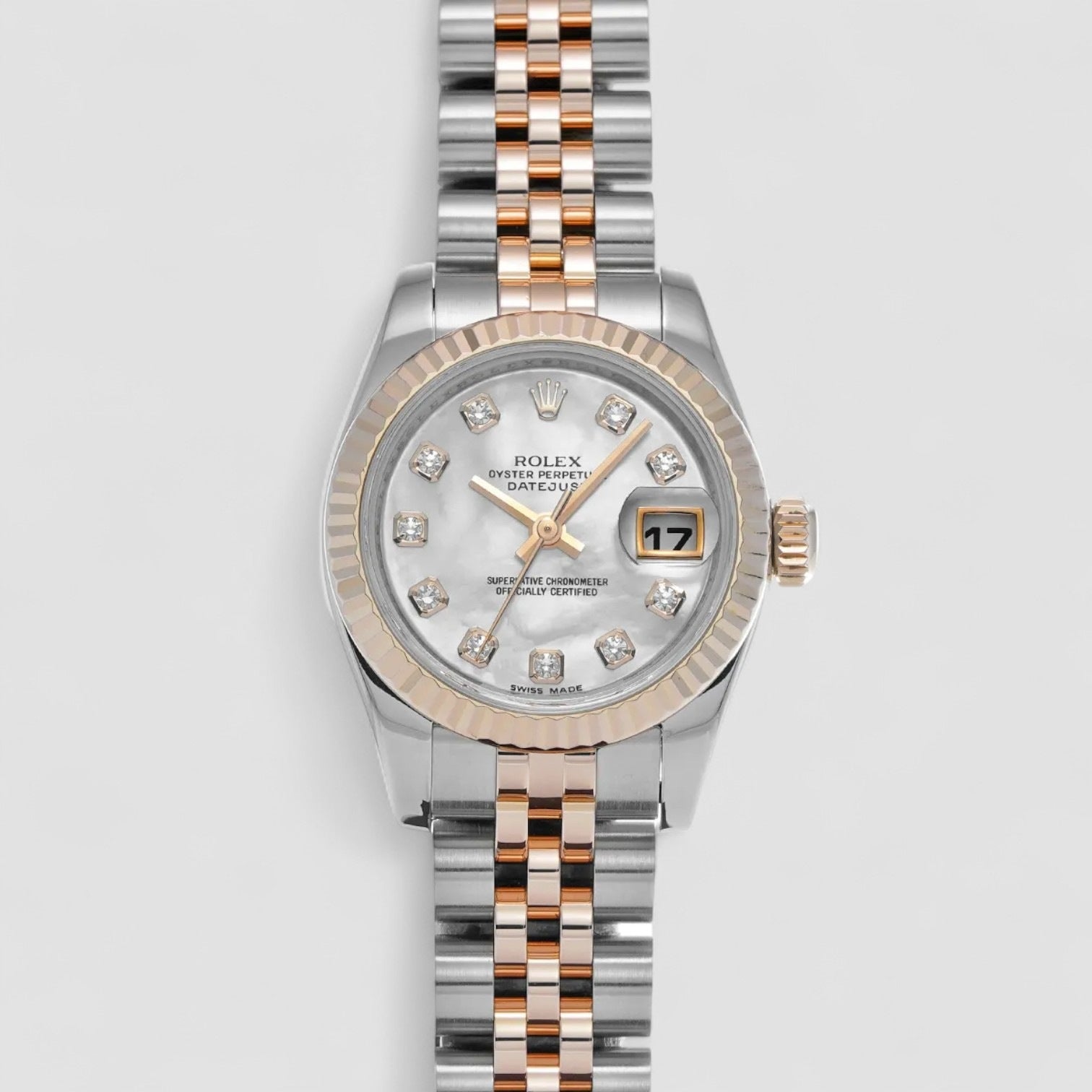 Lady-Datejust 26 SLVDJ Silver Diamond Dial
