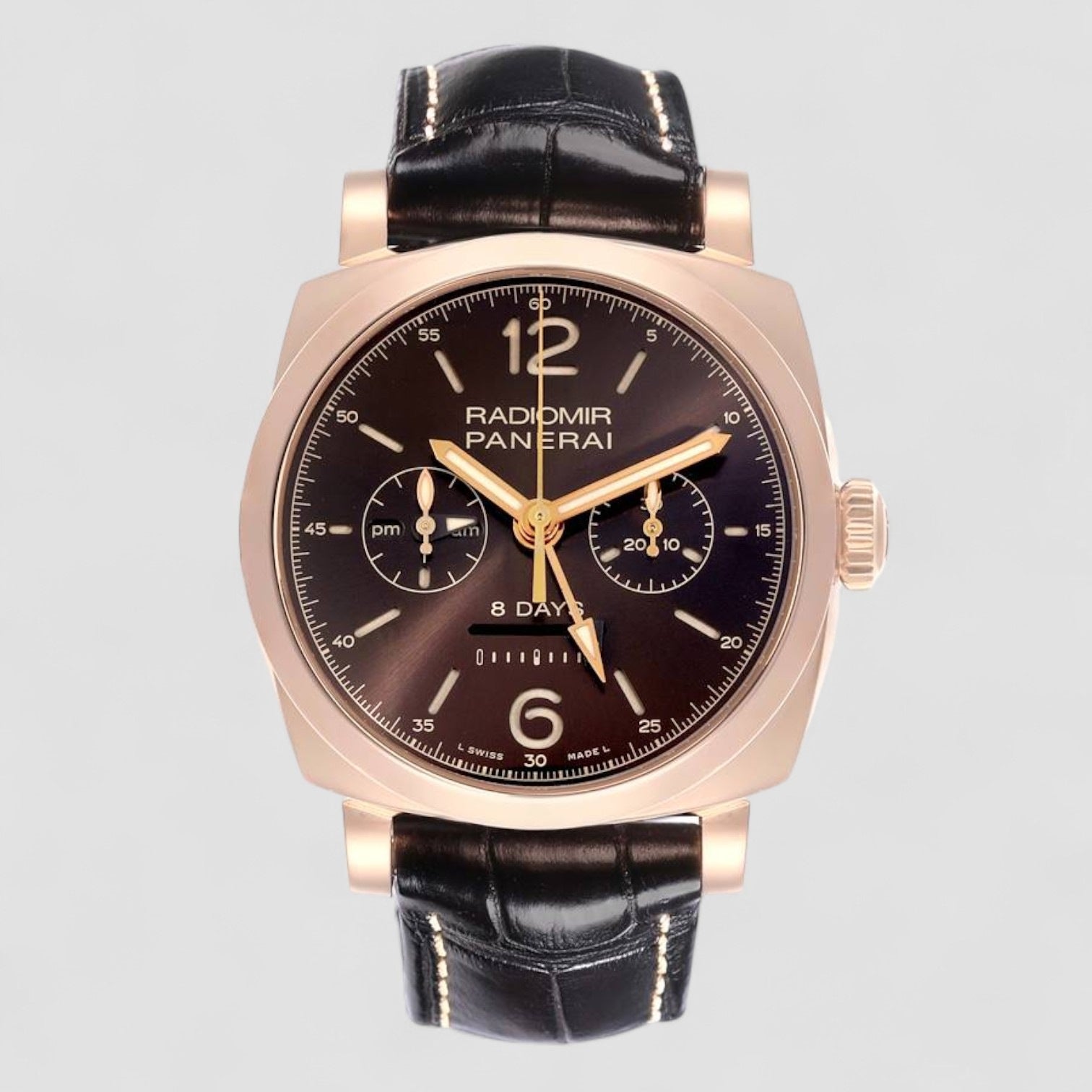 Radiomir Monopulsante 8 Days GMT Rose Gold Watch