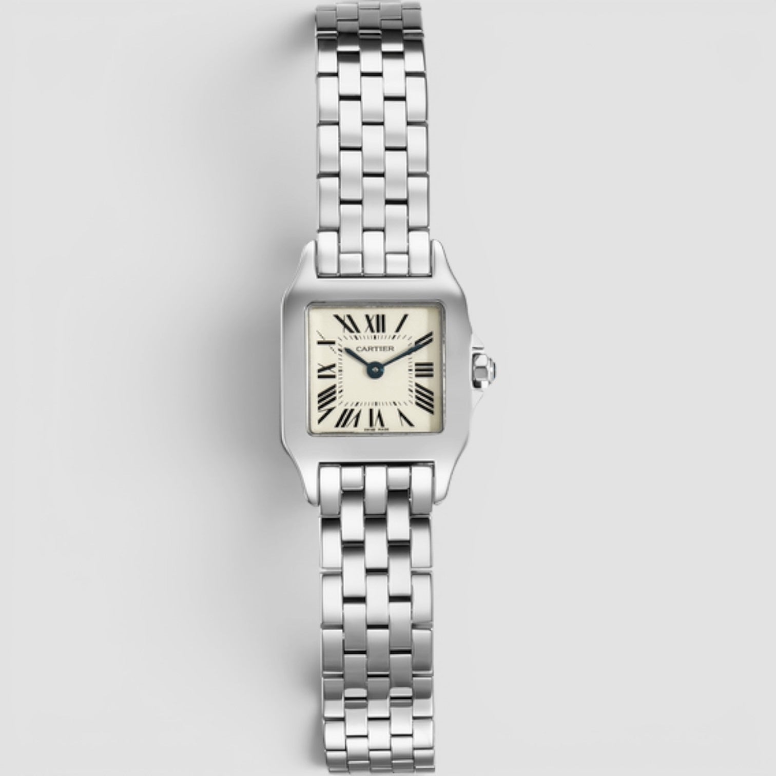 Santos Demoiselle 20 x 28mm Stainless Steel White Dial