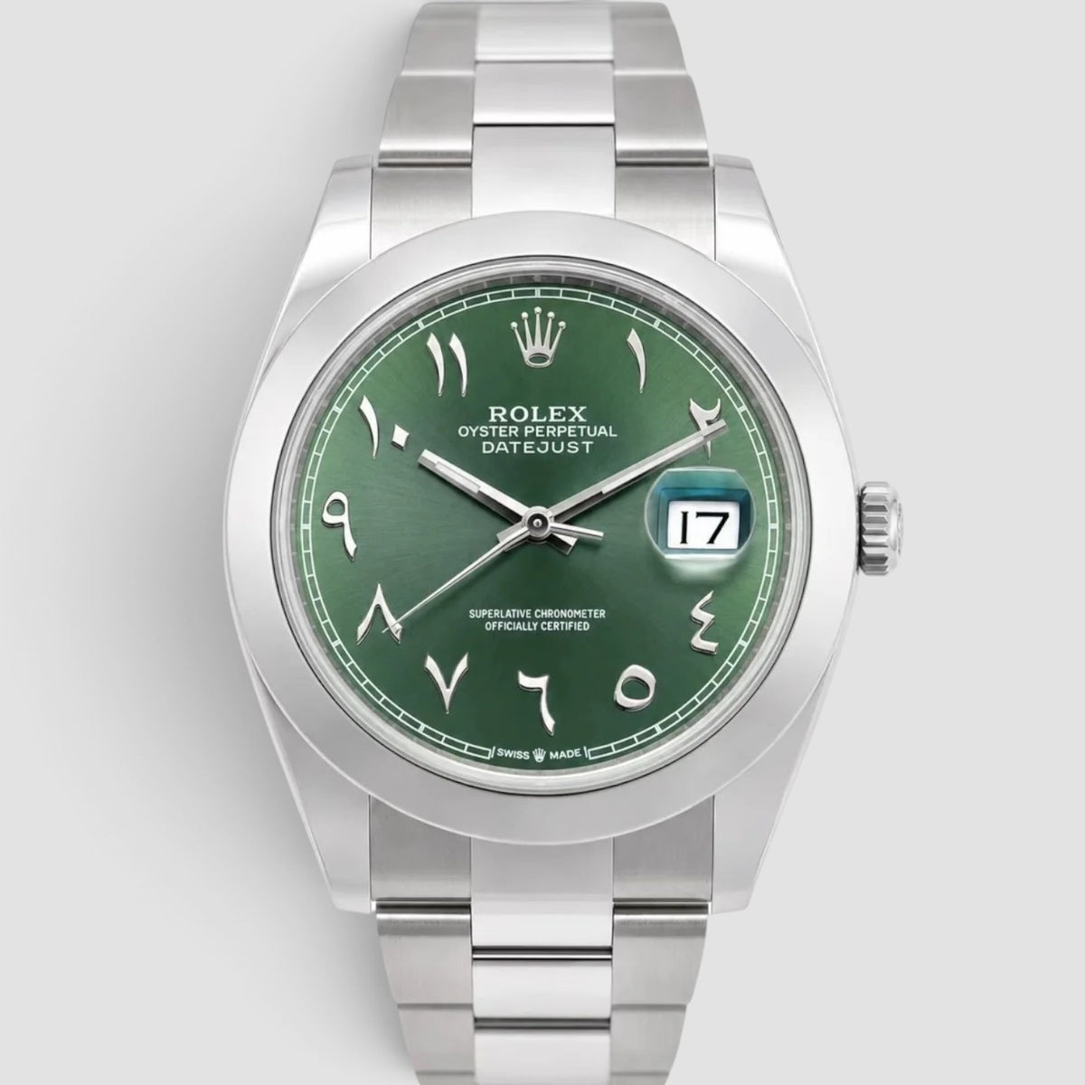 Datejust 41 Green Arabic Custom Dial Oyster