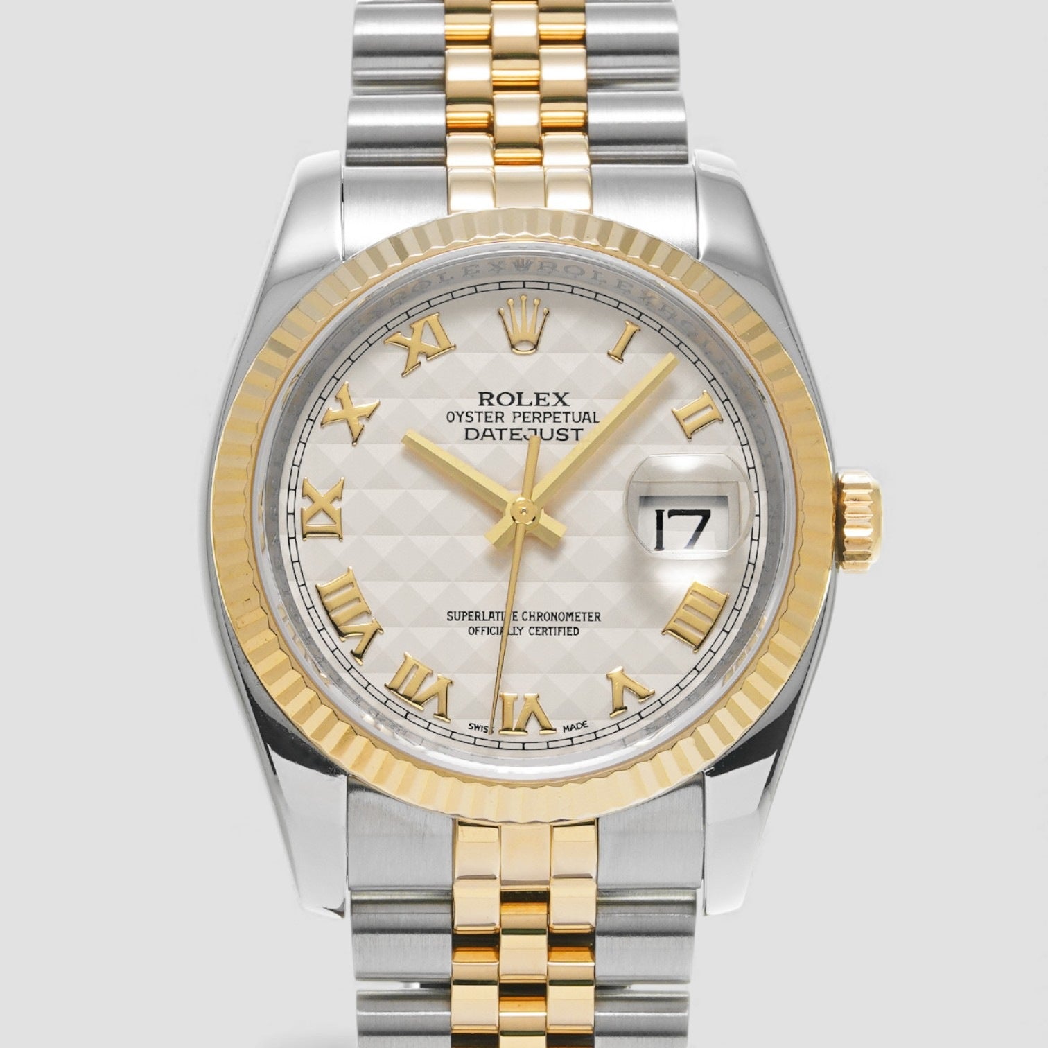 Datejust Two Tone White/18 carat yellow gold Ø36 mm