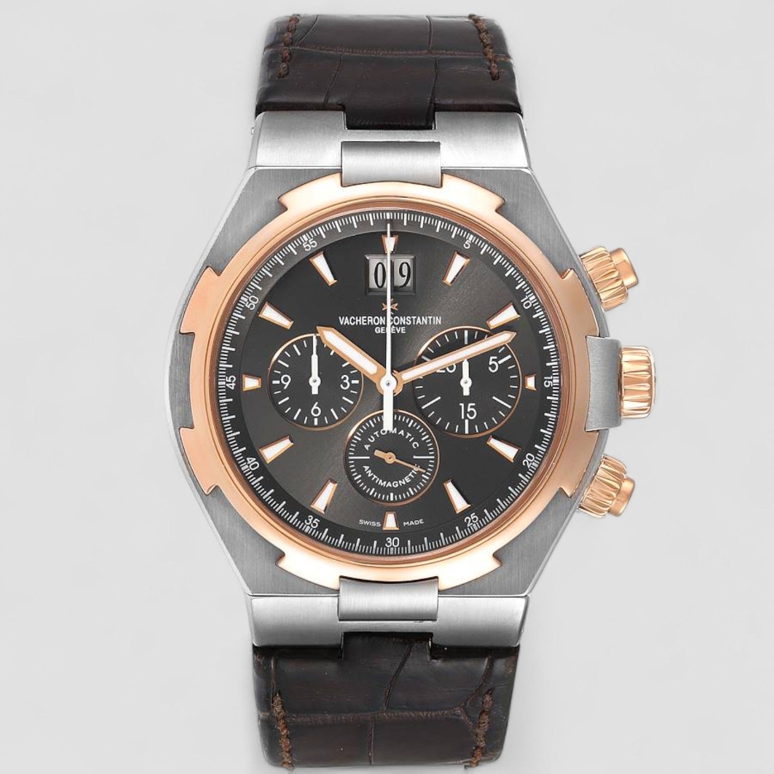 Overseas Chronograph SS Gray Dial