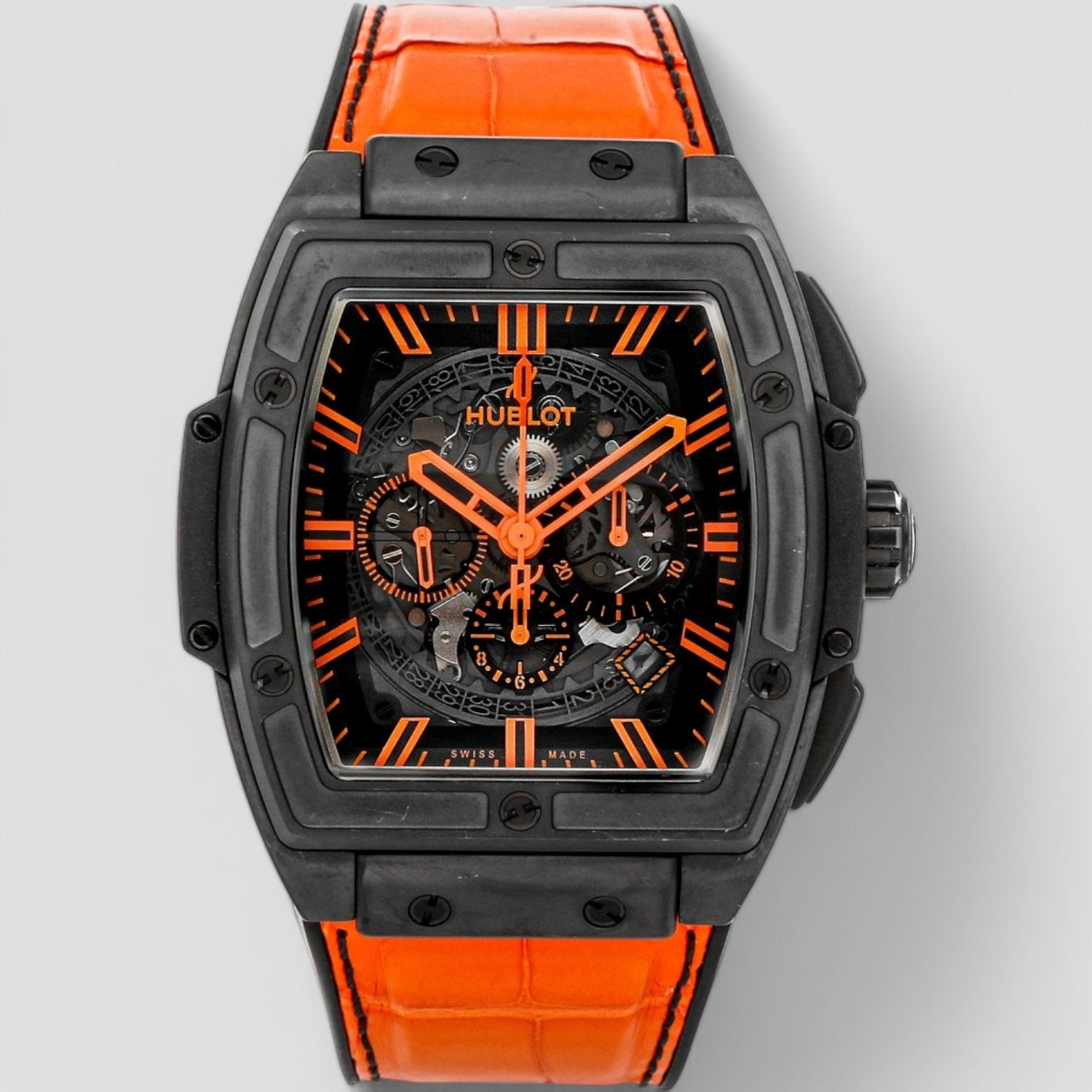 Spirit Of Big Bang All Black Orange 45mm Men's Watch