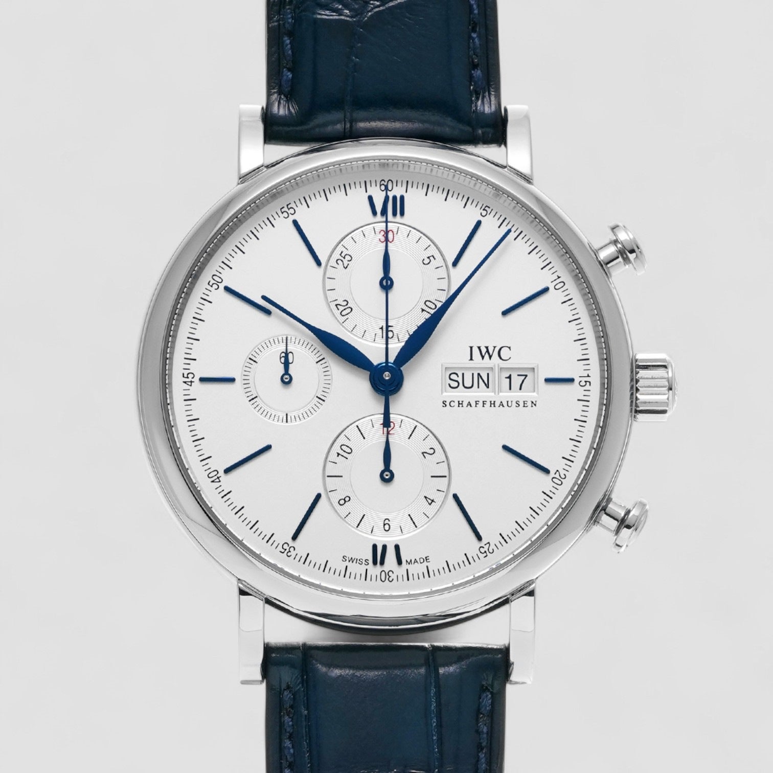 Portofino Chronograph Automatic White Dial Men's Watch