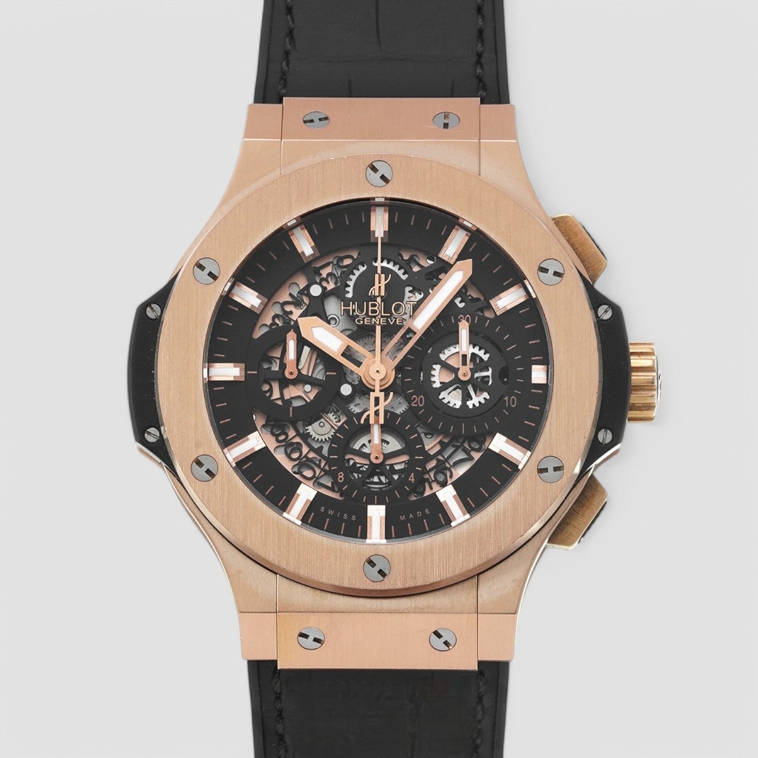 Big Bang Aero Bang Gold 44mm Black Rubber Men's Watch