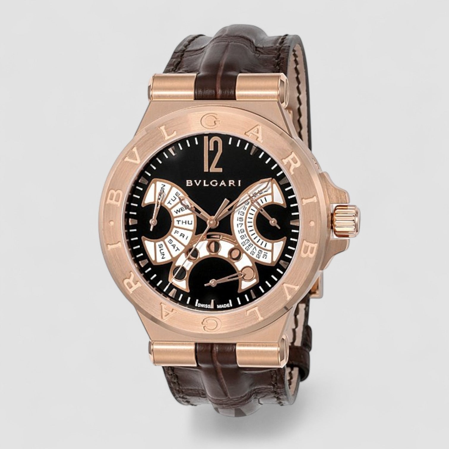 Diagono Retrograde Day Date Moonphase