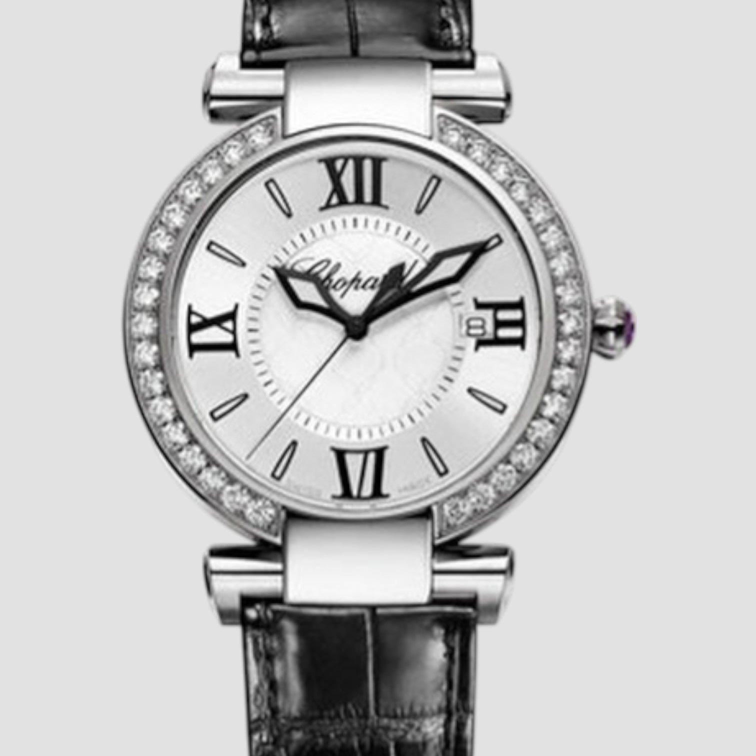 Imperiale Diamond Silver Dial Stainless Steel Ladies Watch