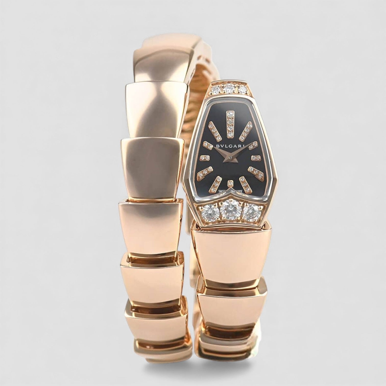 Serpenti Ladies 18 Carat Rose Gold Watch