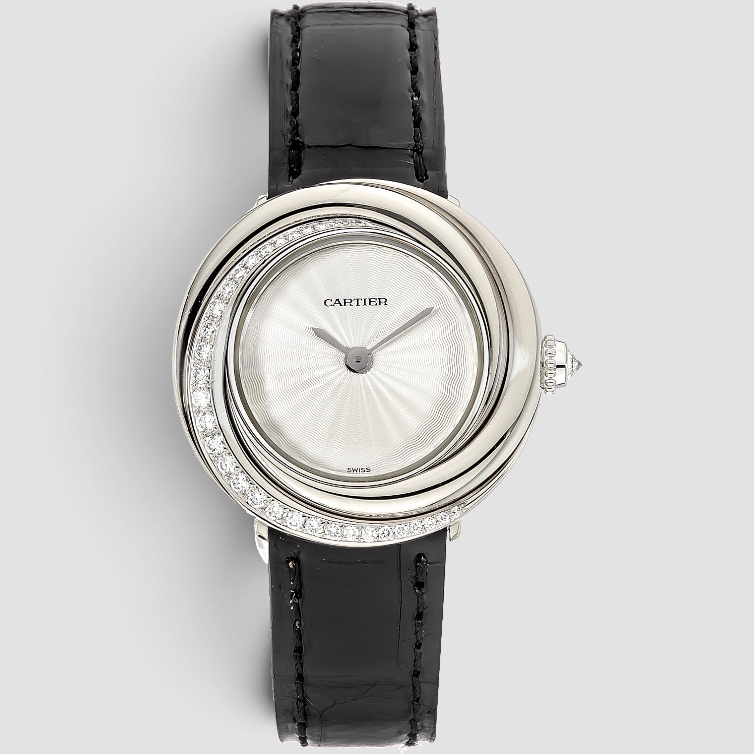 Trinity 28mm White Gold Silver Dial Quartz