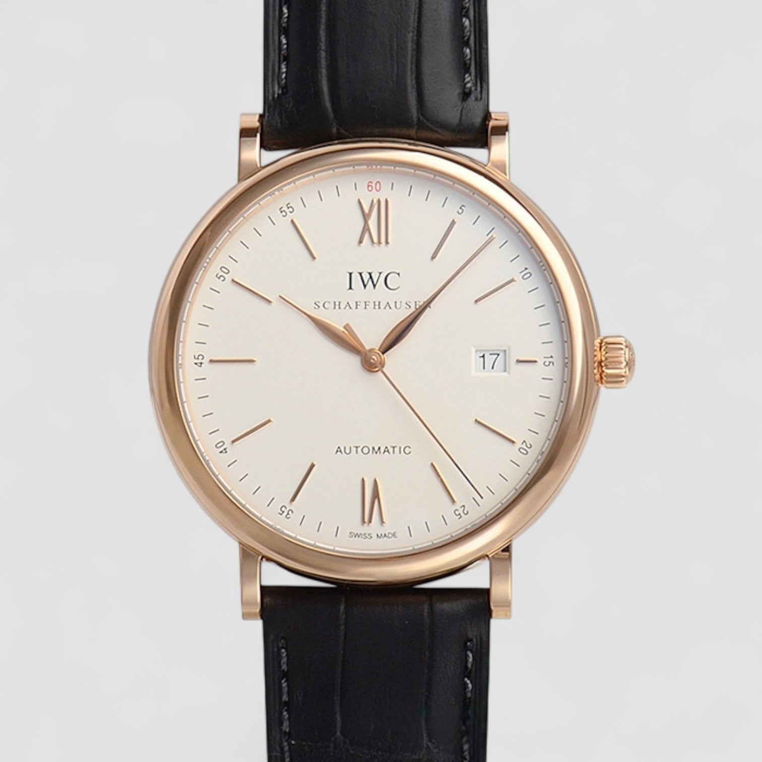 Portofino Automatic 18k RG Silver Dial