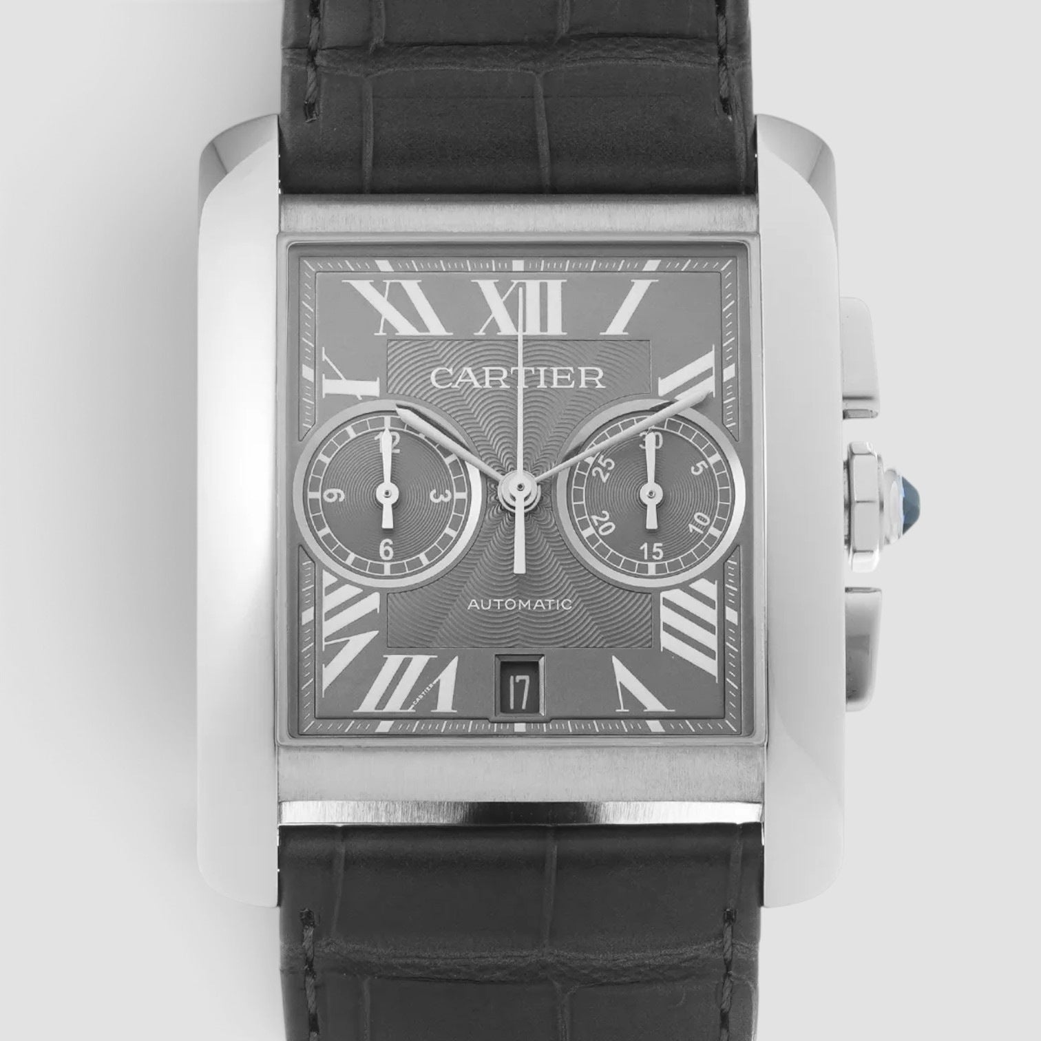 Tank MC Chronograph 44 x 34mm Stainless Steel Grey Dial