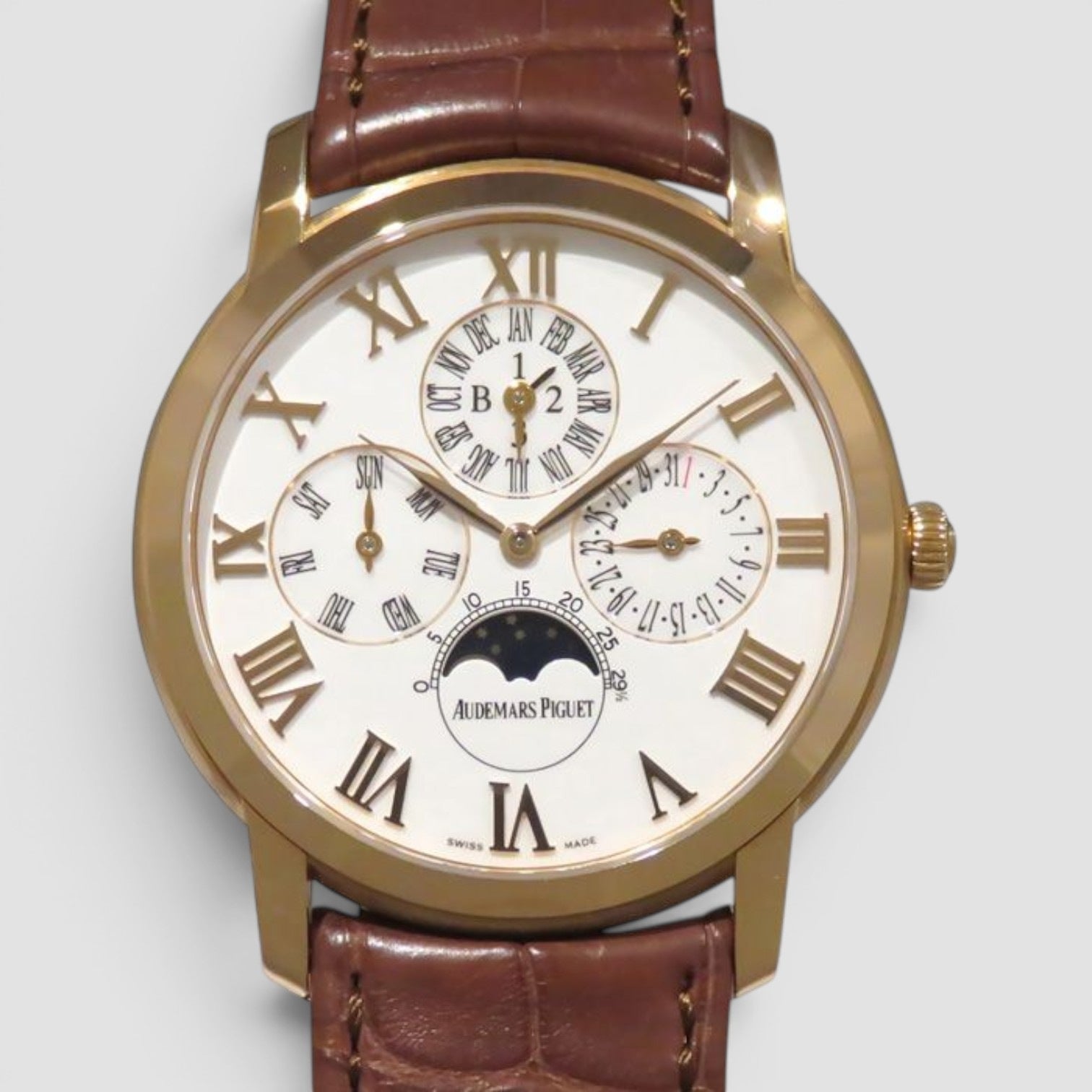 Jules Audemars Perpetual Calendar 41mm 18K Rose Gold Enamel Dial