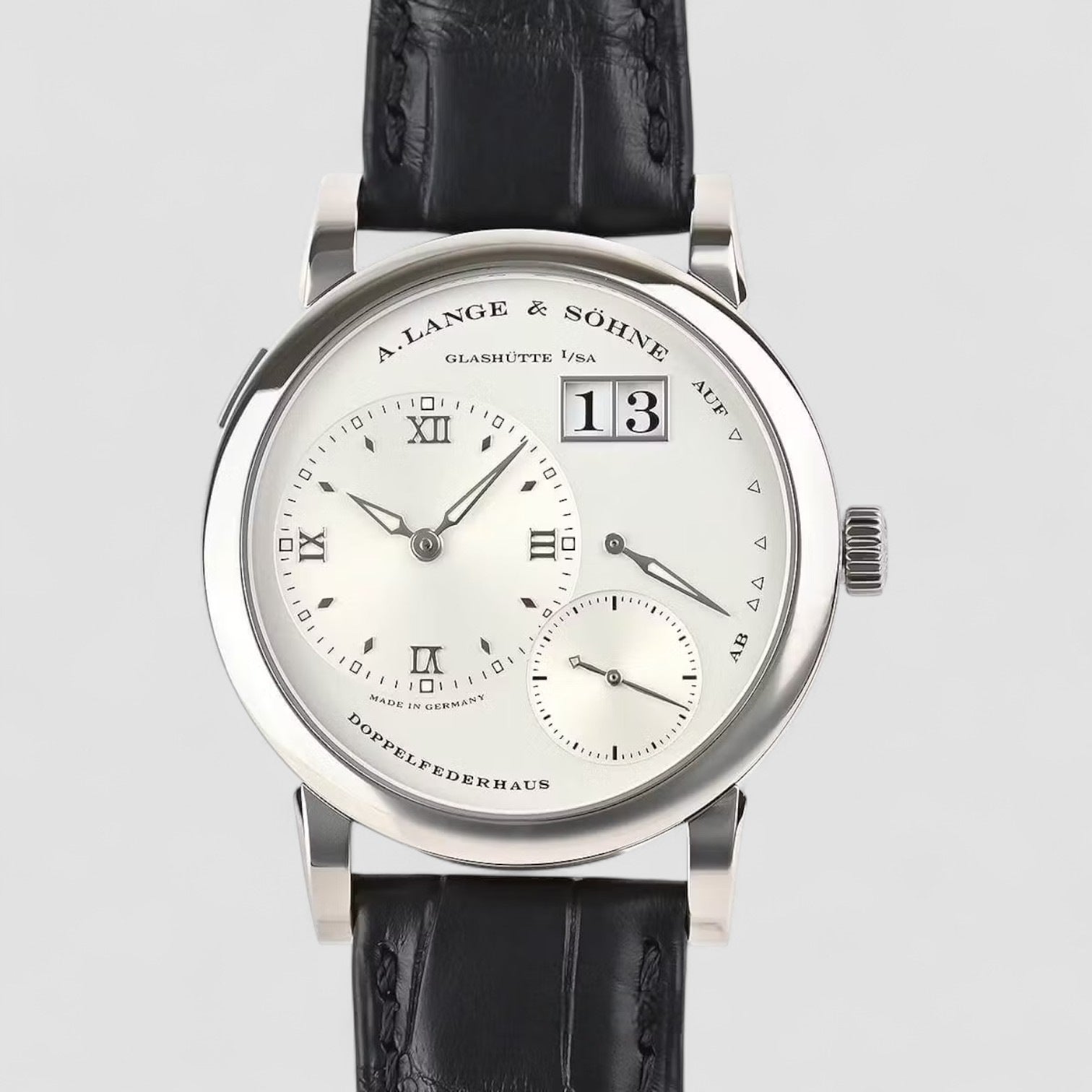 Lange 1 18K White Gold Silver Dial