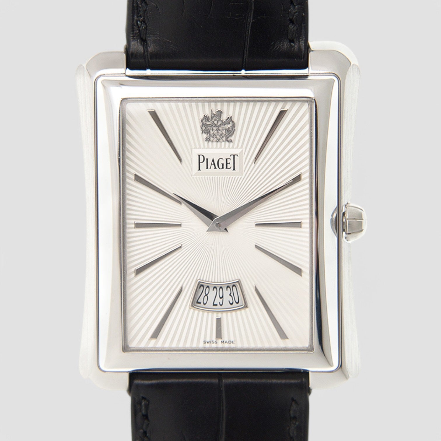 Emperador Silver Dial 18kt White Gold Men's Watch