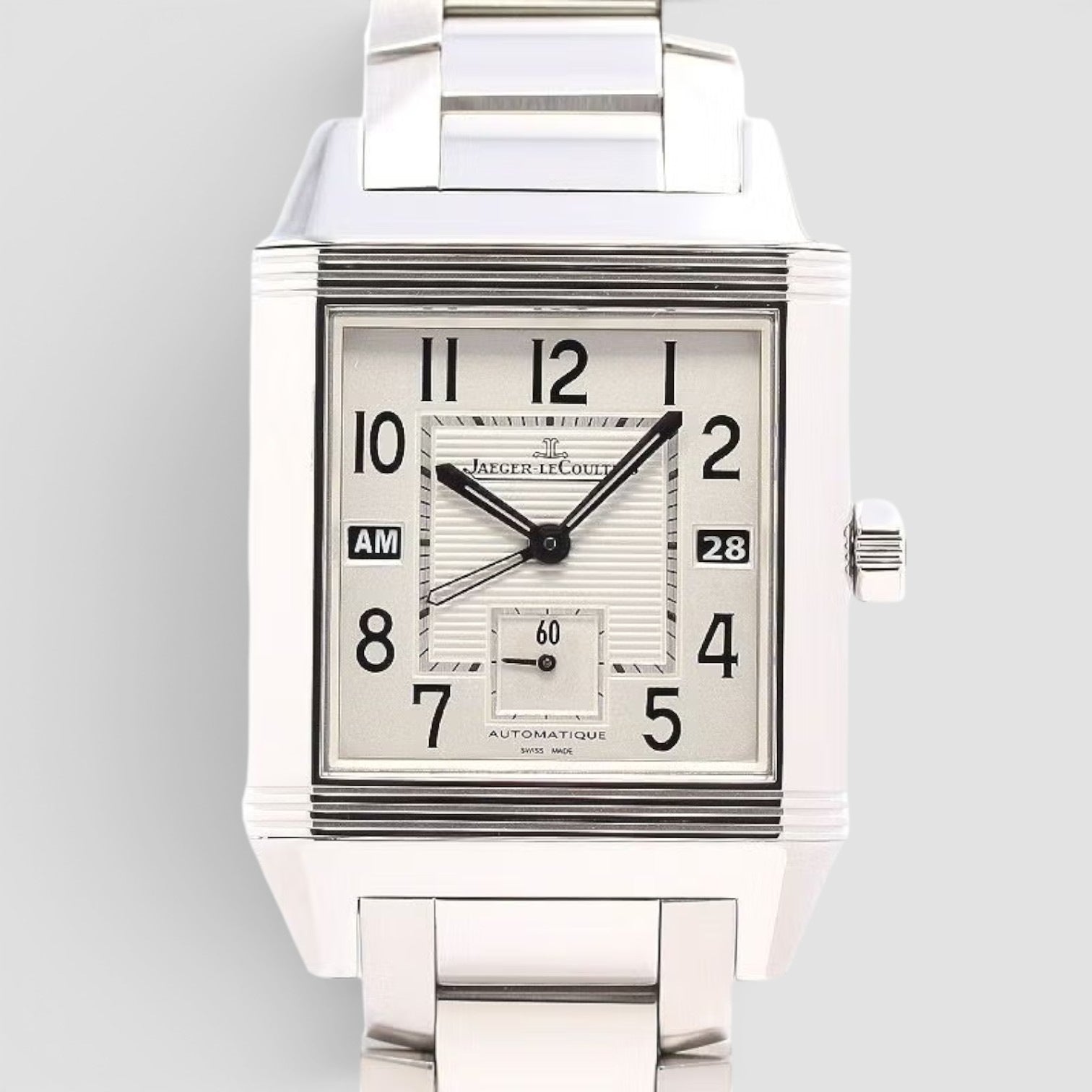 Reverso Squadra Hometime – Stainless Steel