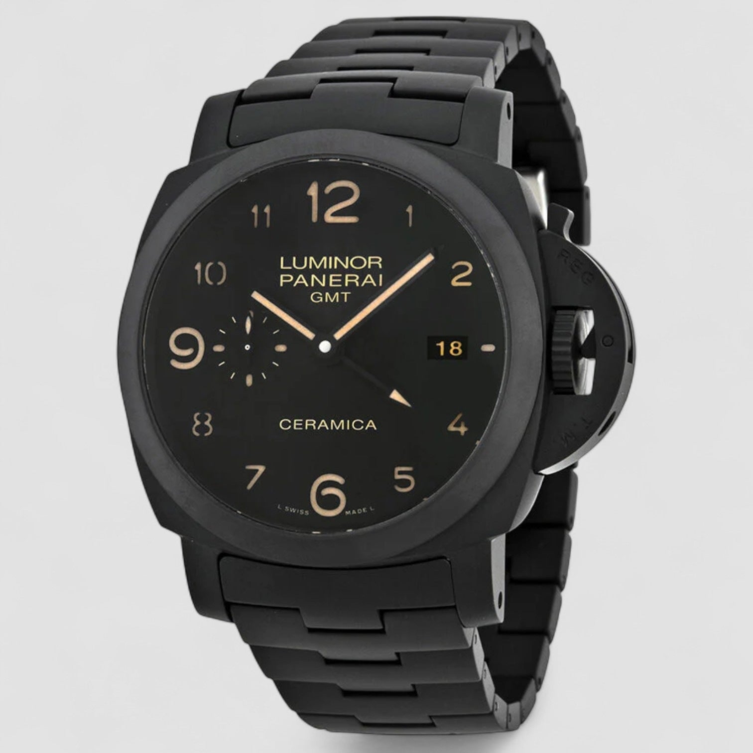 Luminor 1950 Tuttonero GMT Black Dial Men's Watch