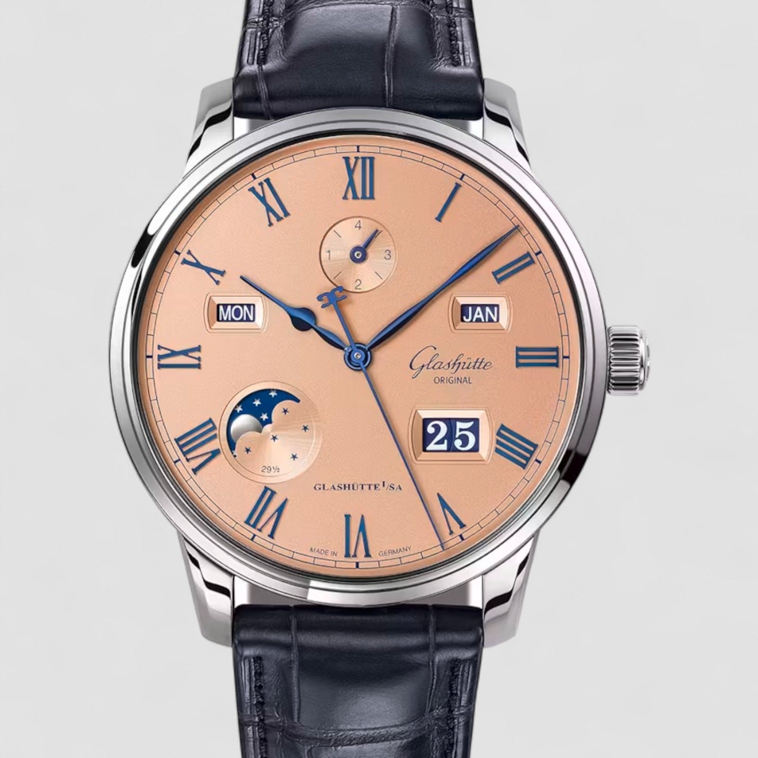 Senator Excellence Perpetual Calendar Salmon 42mm