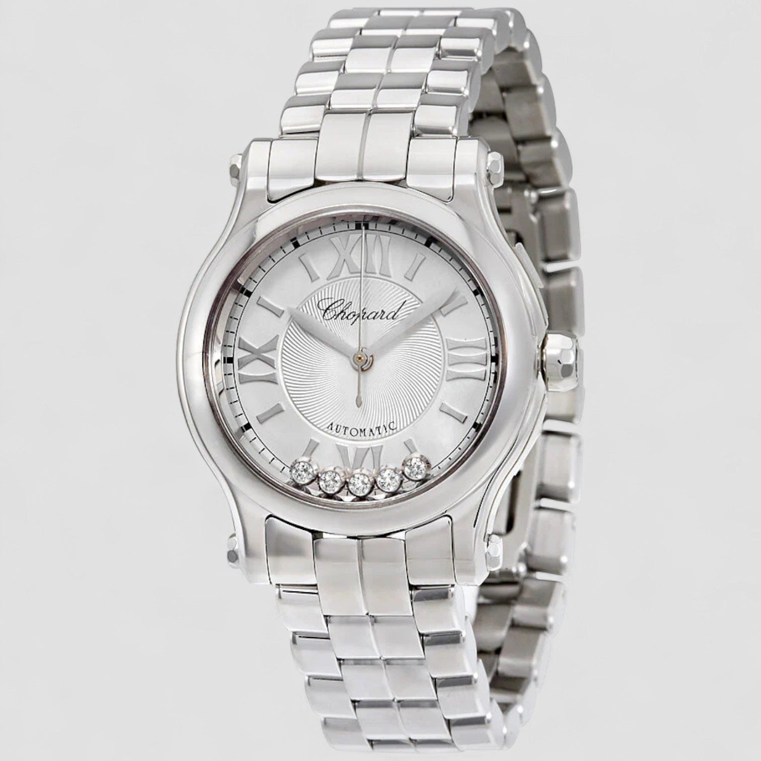 Happy Sport Automatic Silver Dial Ladies Watch