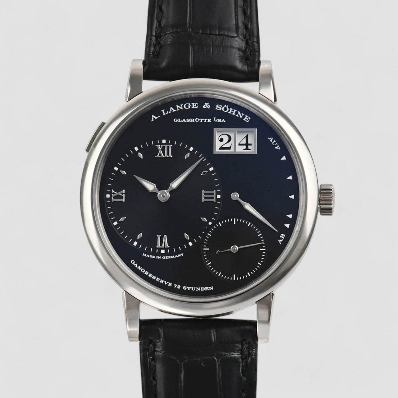 Grand Lange 1 18K White Gold Black Dial