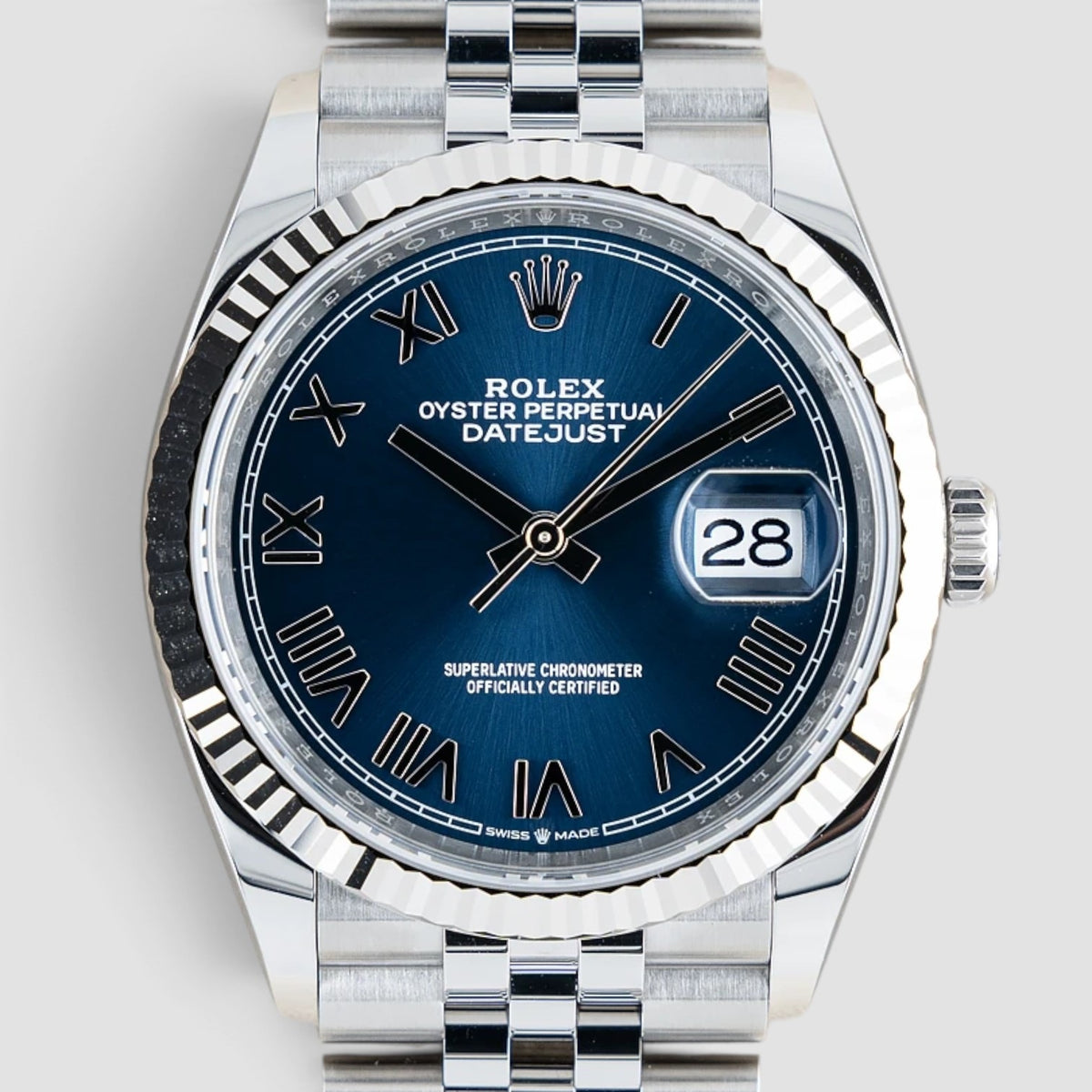 Datejust 36 Blue Roman Numeral Dial Jubilee