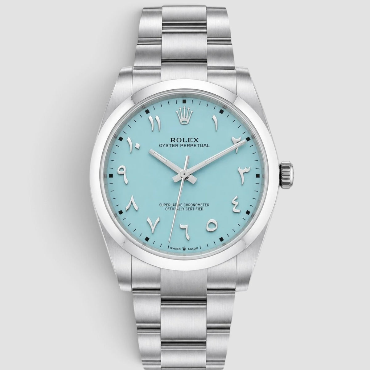 Oyster Perpetual 41 Custom Tiffany Blue Arabic Dial