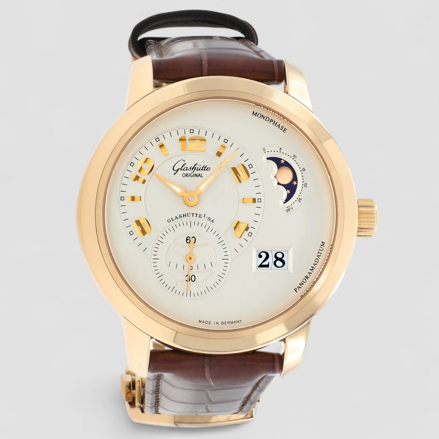 PanoMaticLunar XL 18K RG Silver Dial