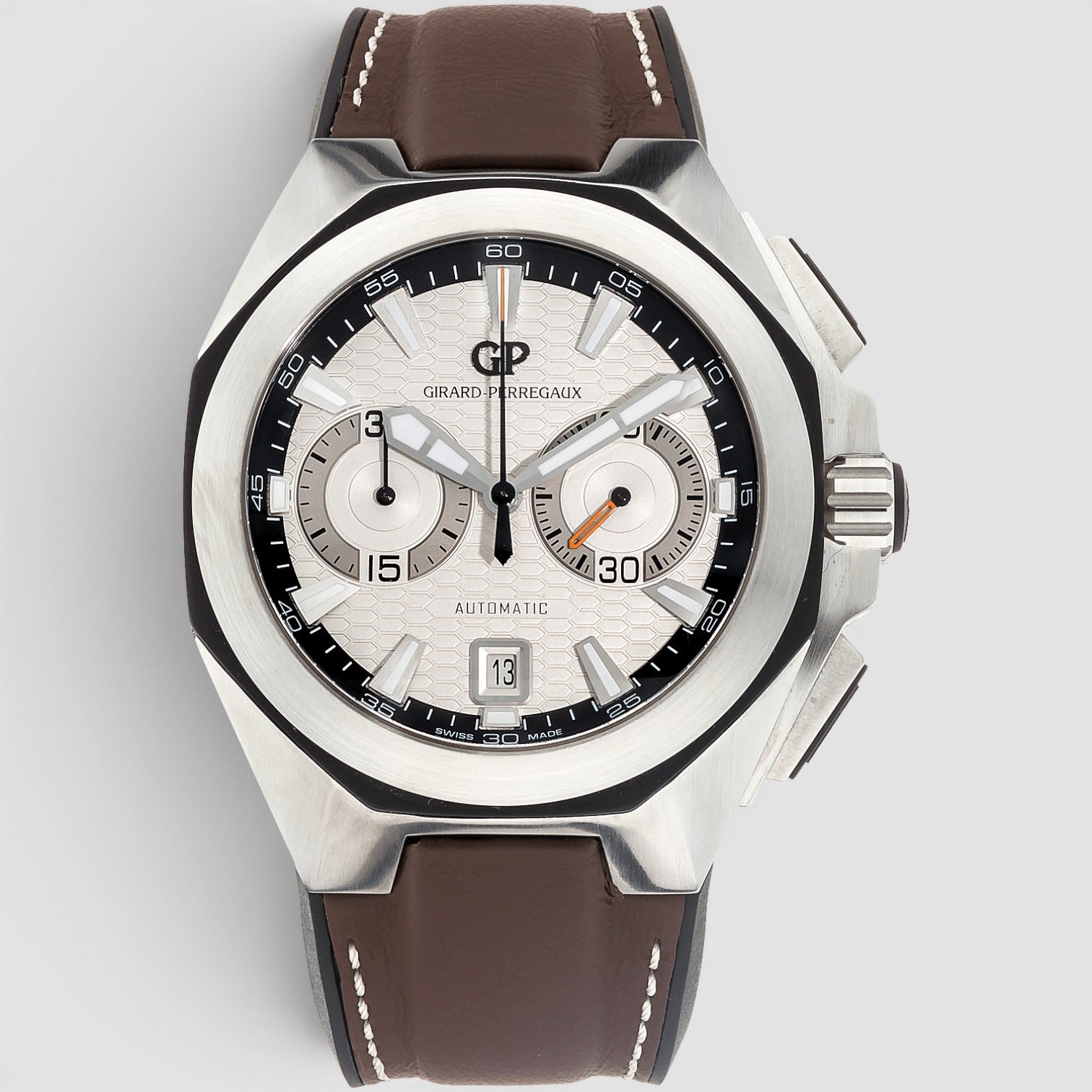 Chrono Hawk 44mm Stainless Steel Silver Dial