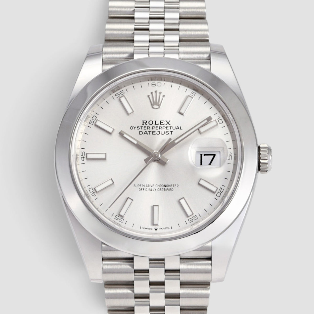 Datejust 41 Silver Index Jubilee