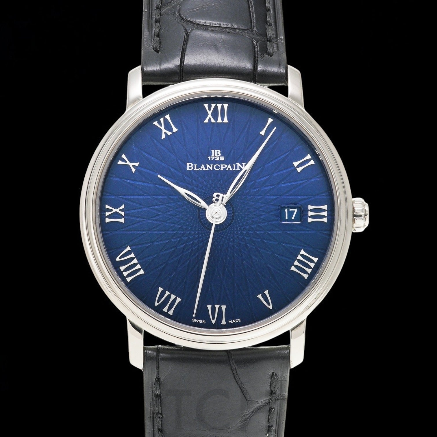 Villeret ultra slim blue dial