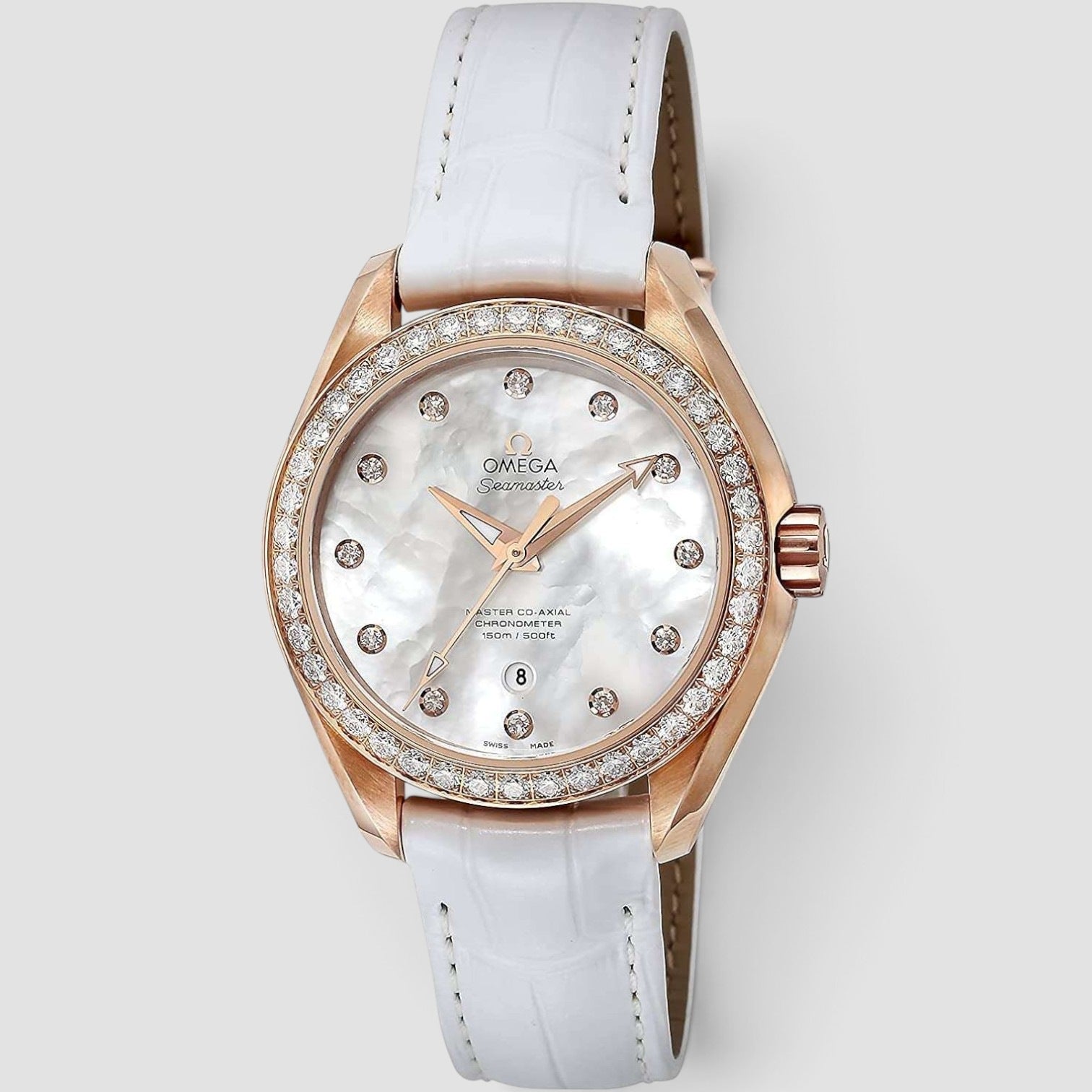 Seamaster Aqua Terra 34mm Rose Gold Diamond Mother-of-Pearl Dial
