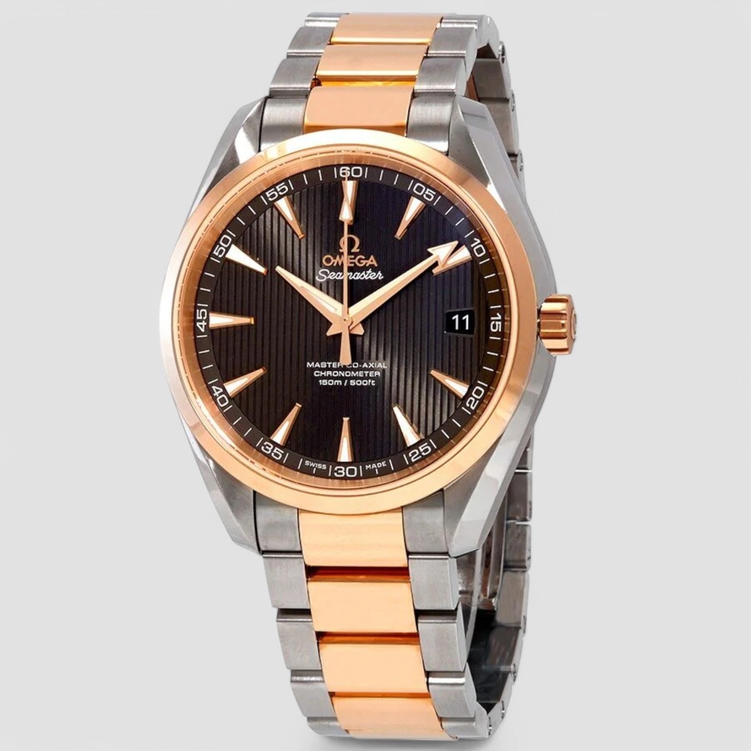 Aqua Terra Co-Axial Chronometer 18k Rose Gold / SS
