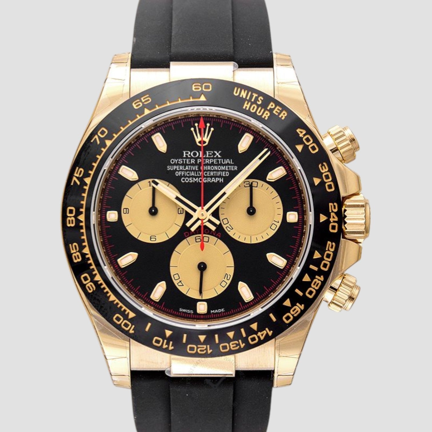 Cosmograph Daytona 18ct Yellow Gold Automatic Black Dial Men's Watch