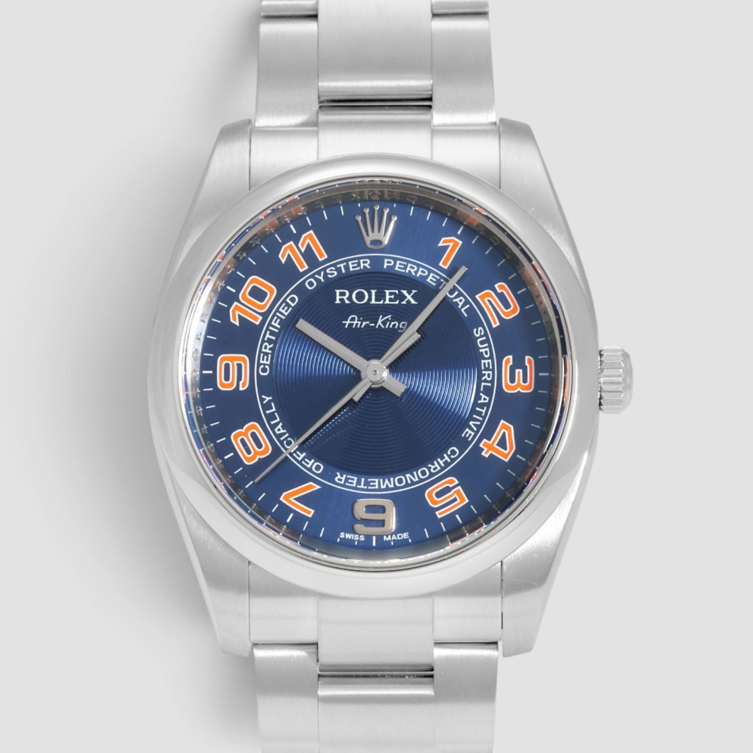 Oyster Perpetual / Air-King 34mm Blue Arabic Dial