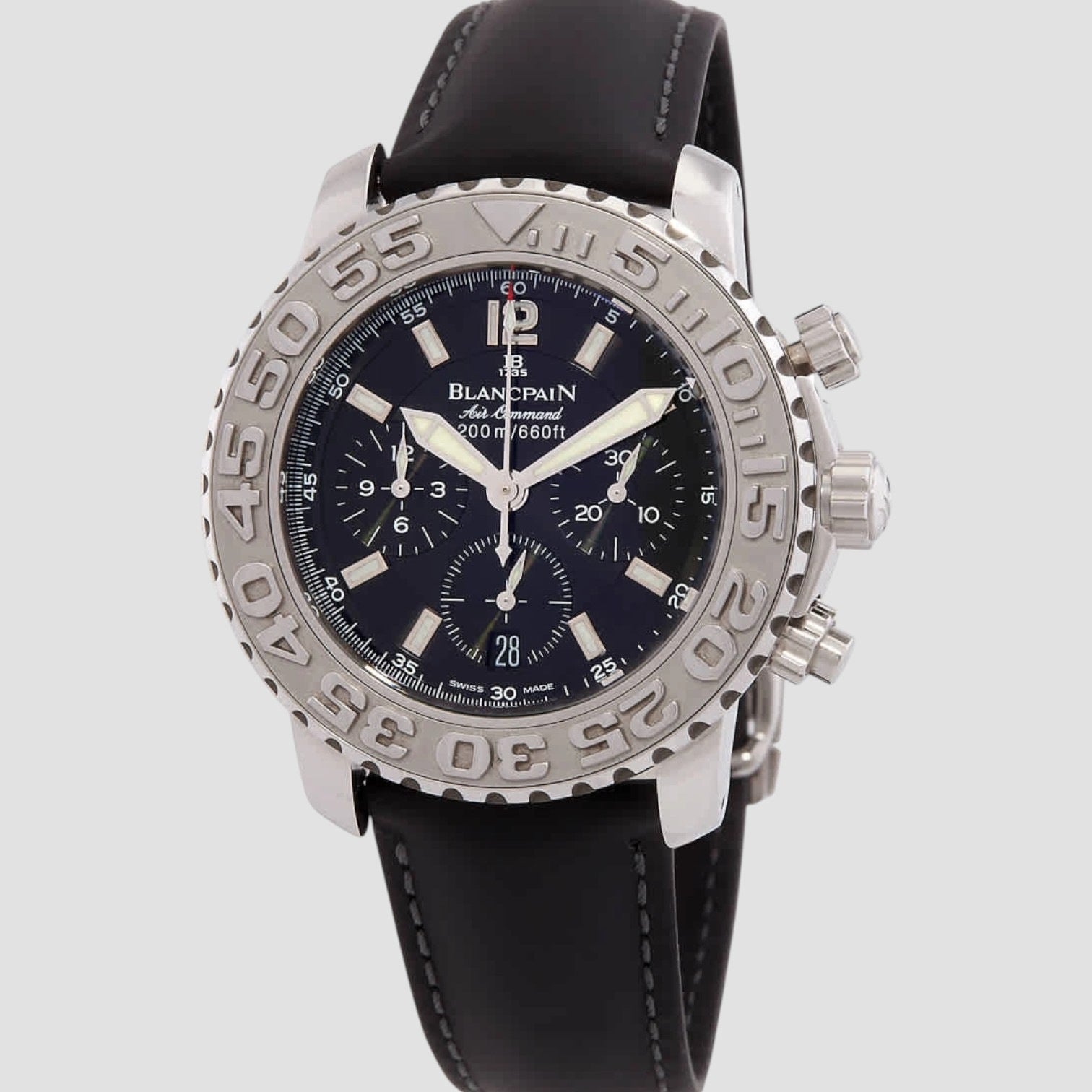 Air Command Black Rubber Strap