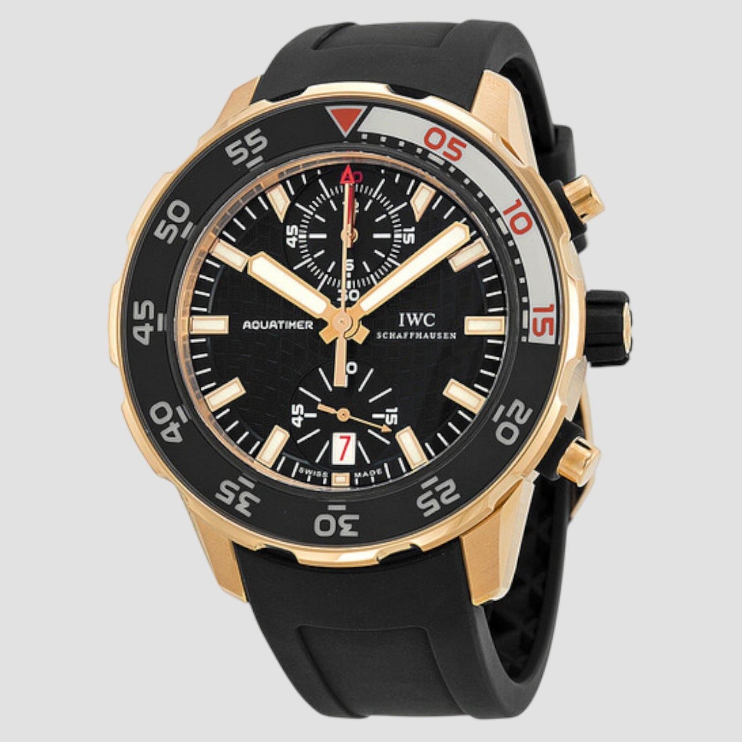 18K Rose Gold Aquatimer Flyback Chronograph Rubber