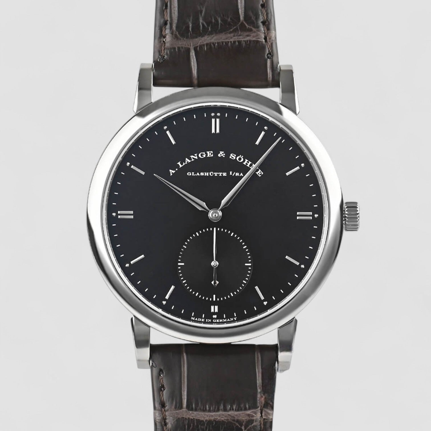 Grand Saxonia Automatik 18K White Gold / Black Dial