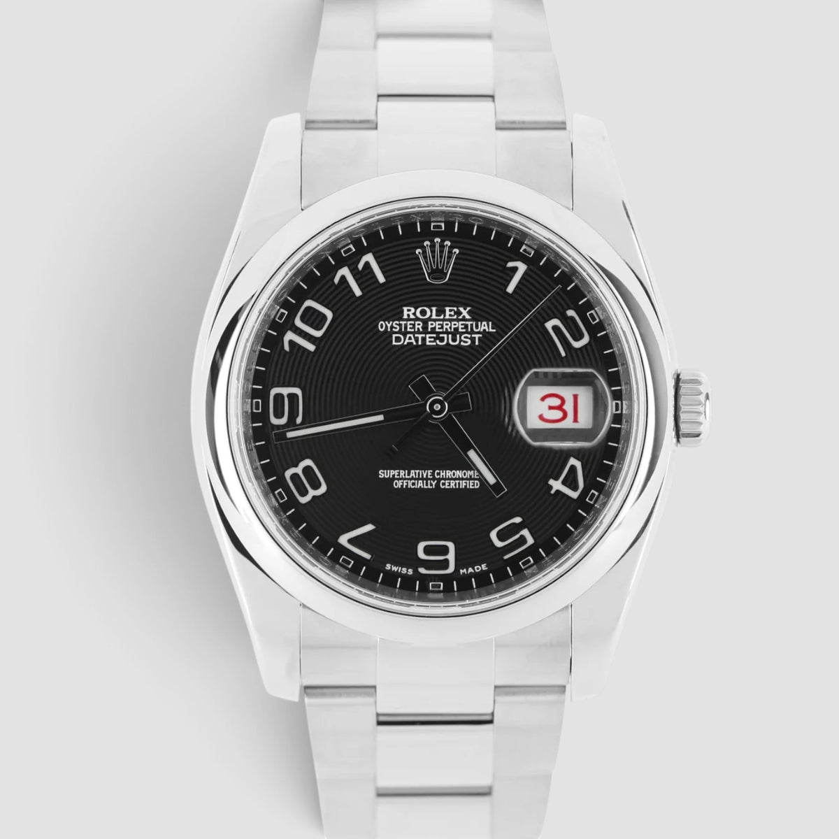 Datejust 36 Black Concentric Dial Oyster