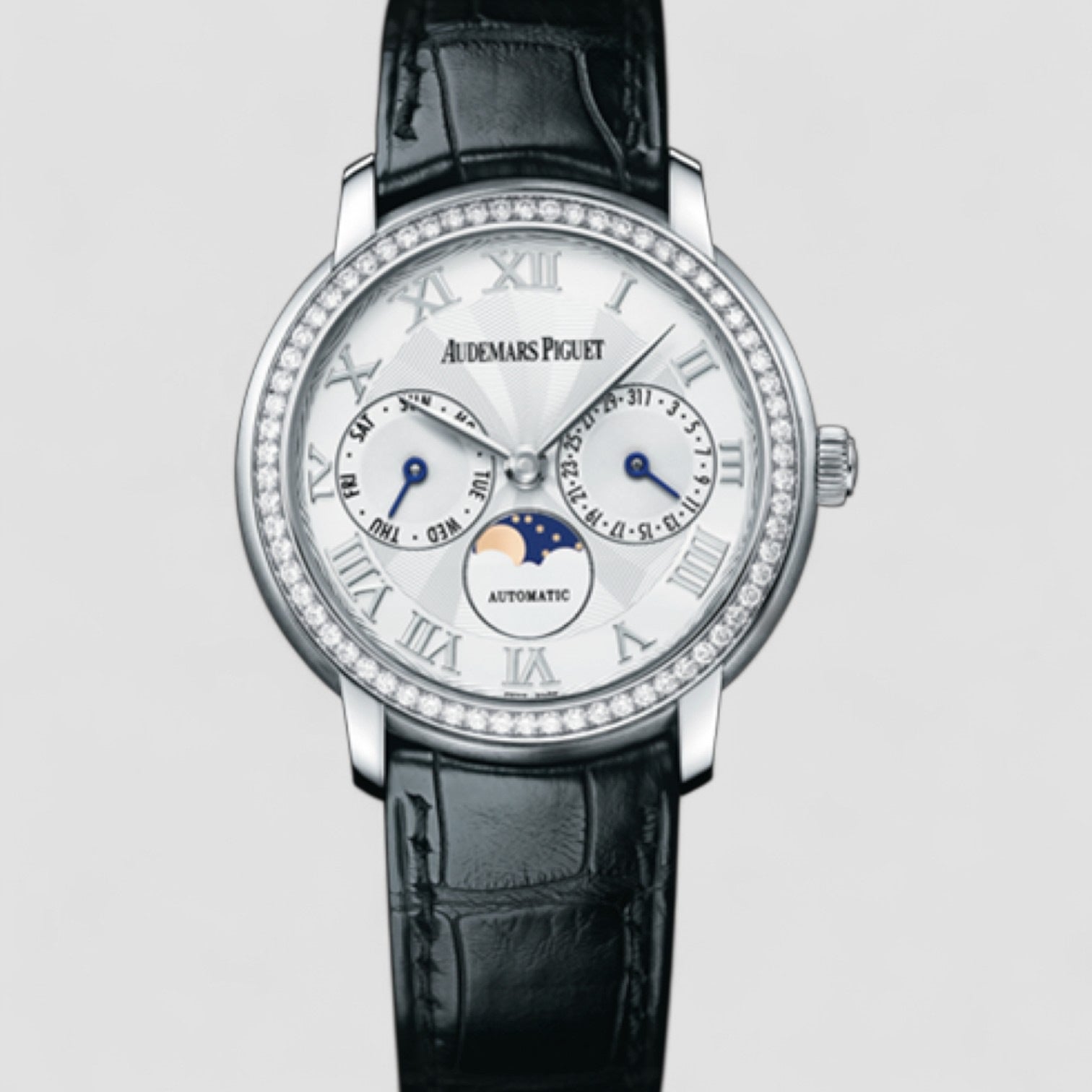 Jules Audemars Automatic Diamond White Gold Ladies Watch