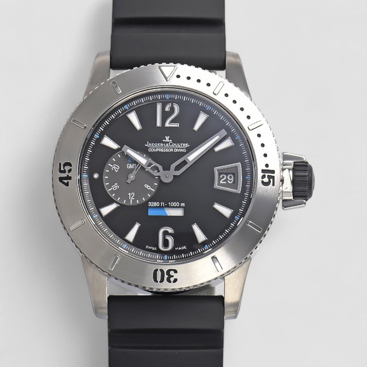 Master Compressor Diving GMT Titanium Black Dial Description